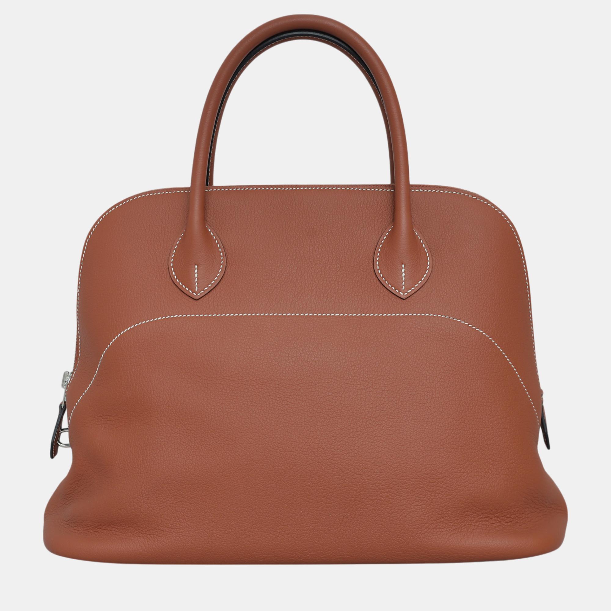 

Hermes Bolide Relax 35 Bag, Brown