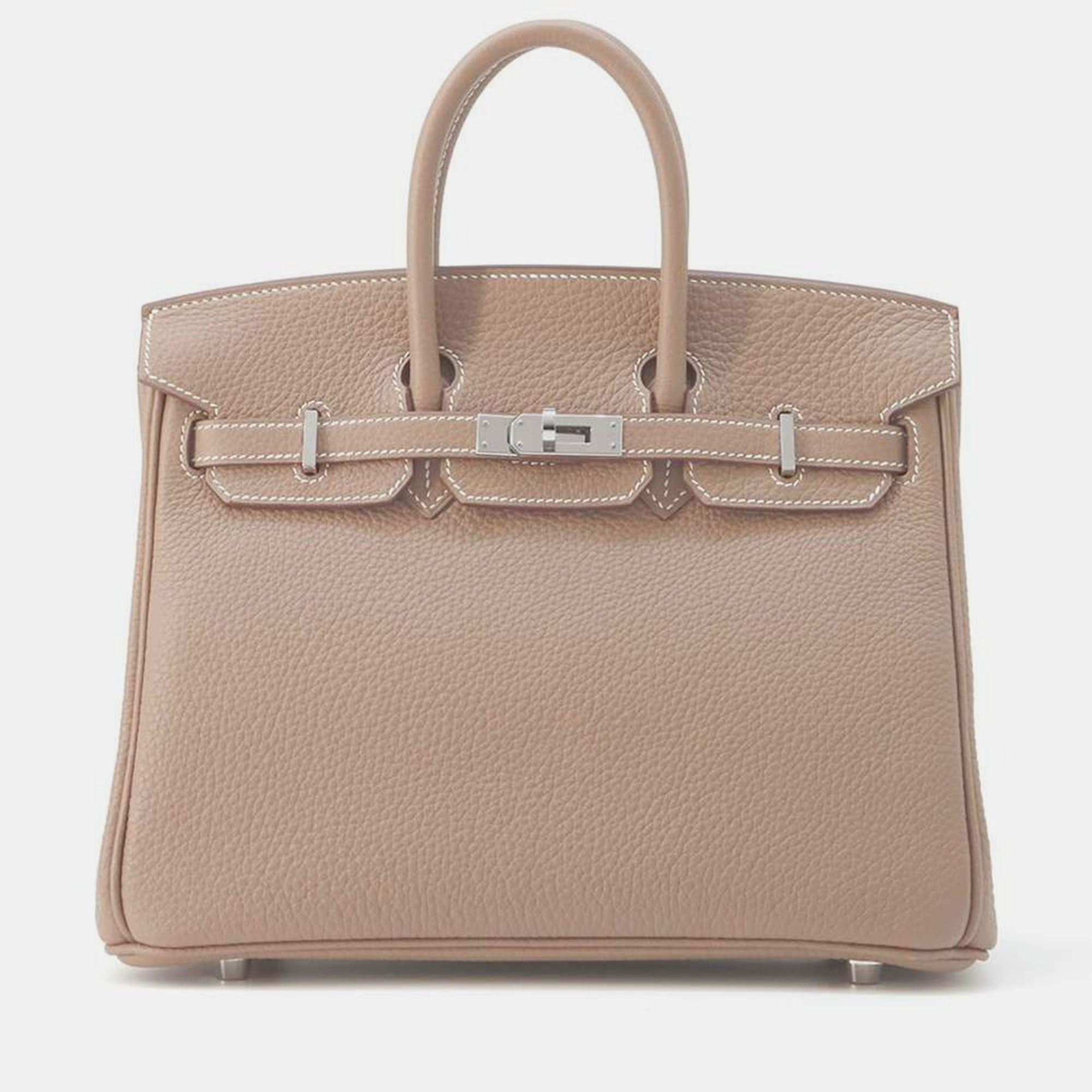 

Hermes Etoupe Togo Leather Birkin 25 bag, Brown