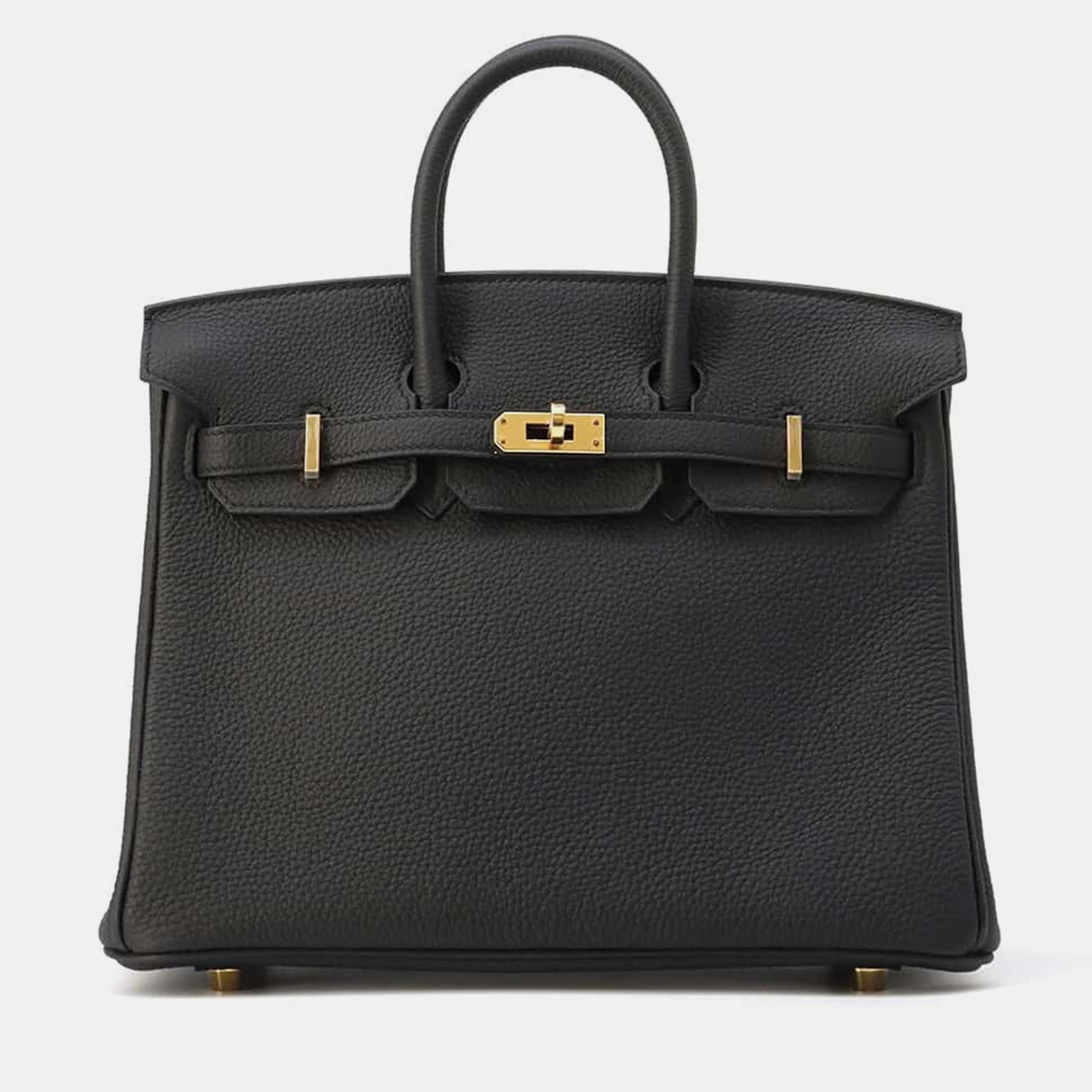 

Hermes Black Togo Leather Birkin 25