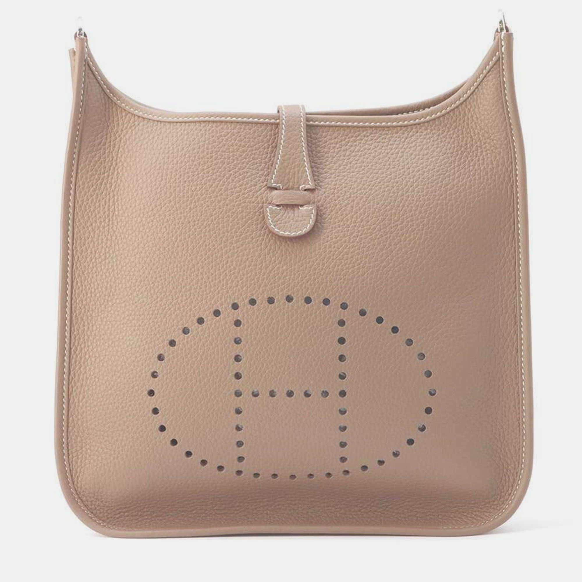 

Hermes Etoupe Taurillon Clemence Evelyne3 PM, Brown