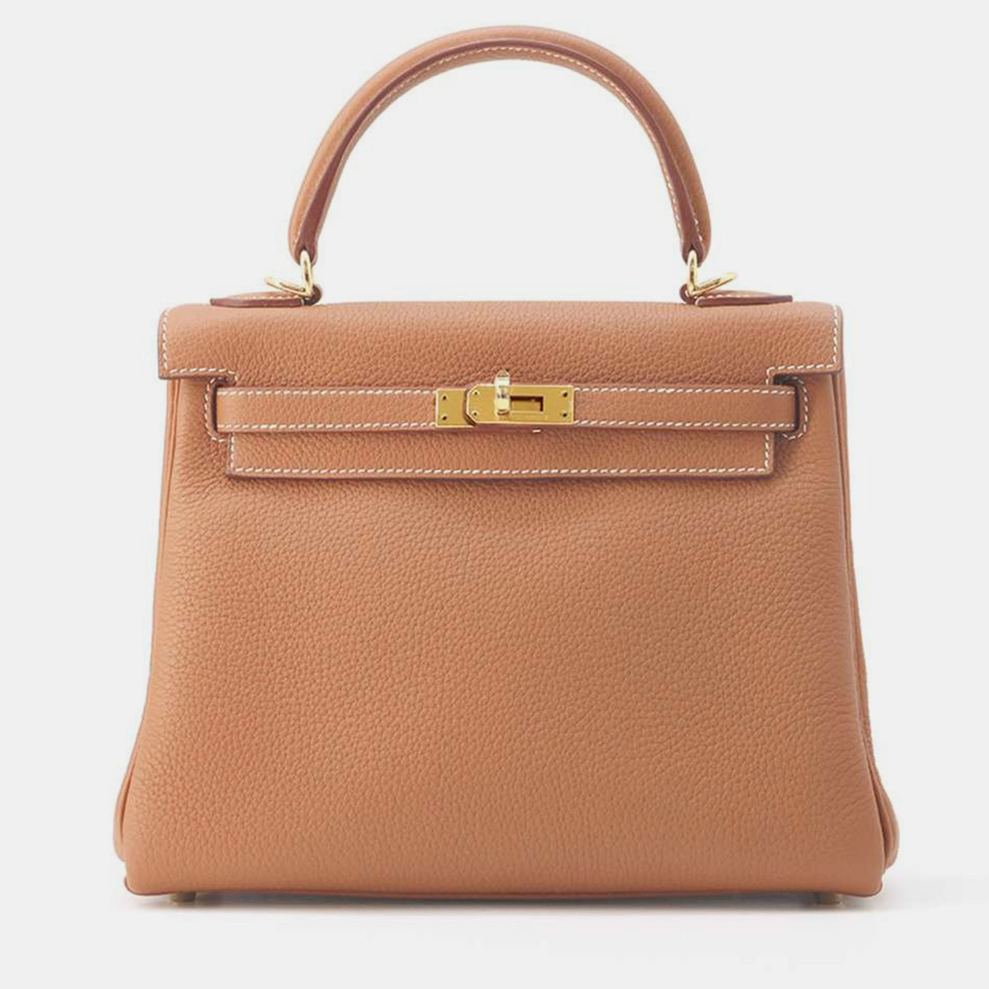 

Hermes Retourne Gold Togo Leather Kelly 25
