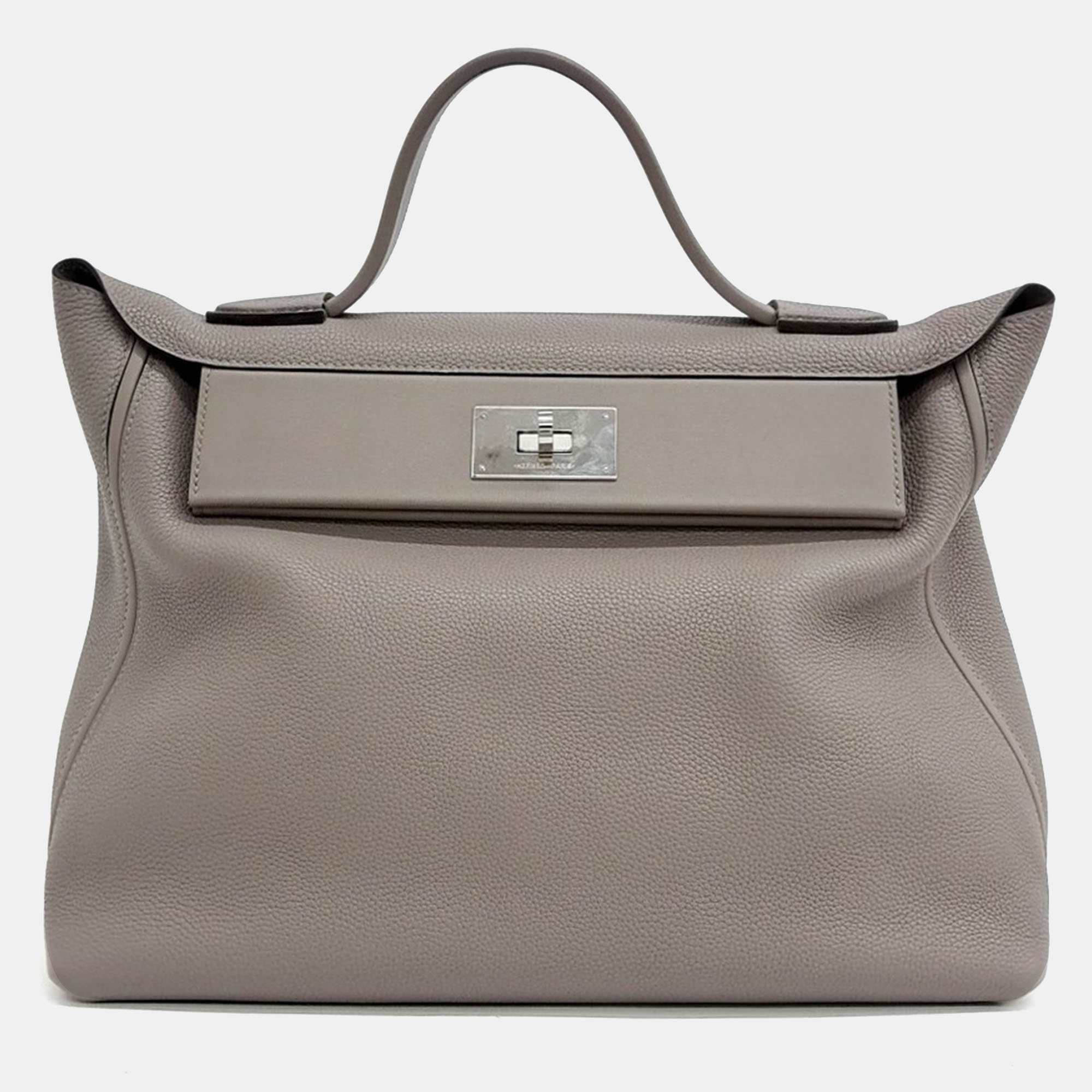 

Hermes Gris Etain Maurice and Swift 24/24 Bag, Brown