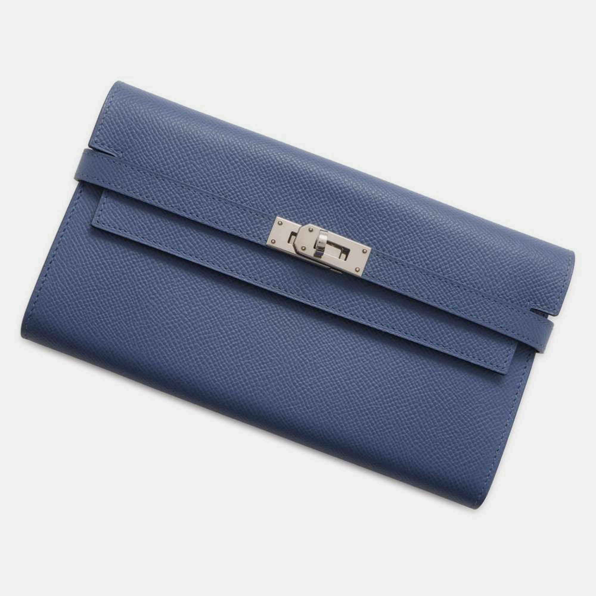 

Hermes Blue Brighton/Capucines Epsom Kelly Wallet Long