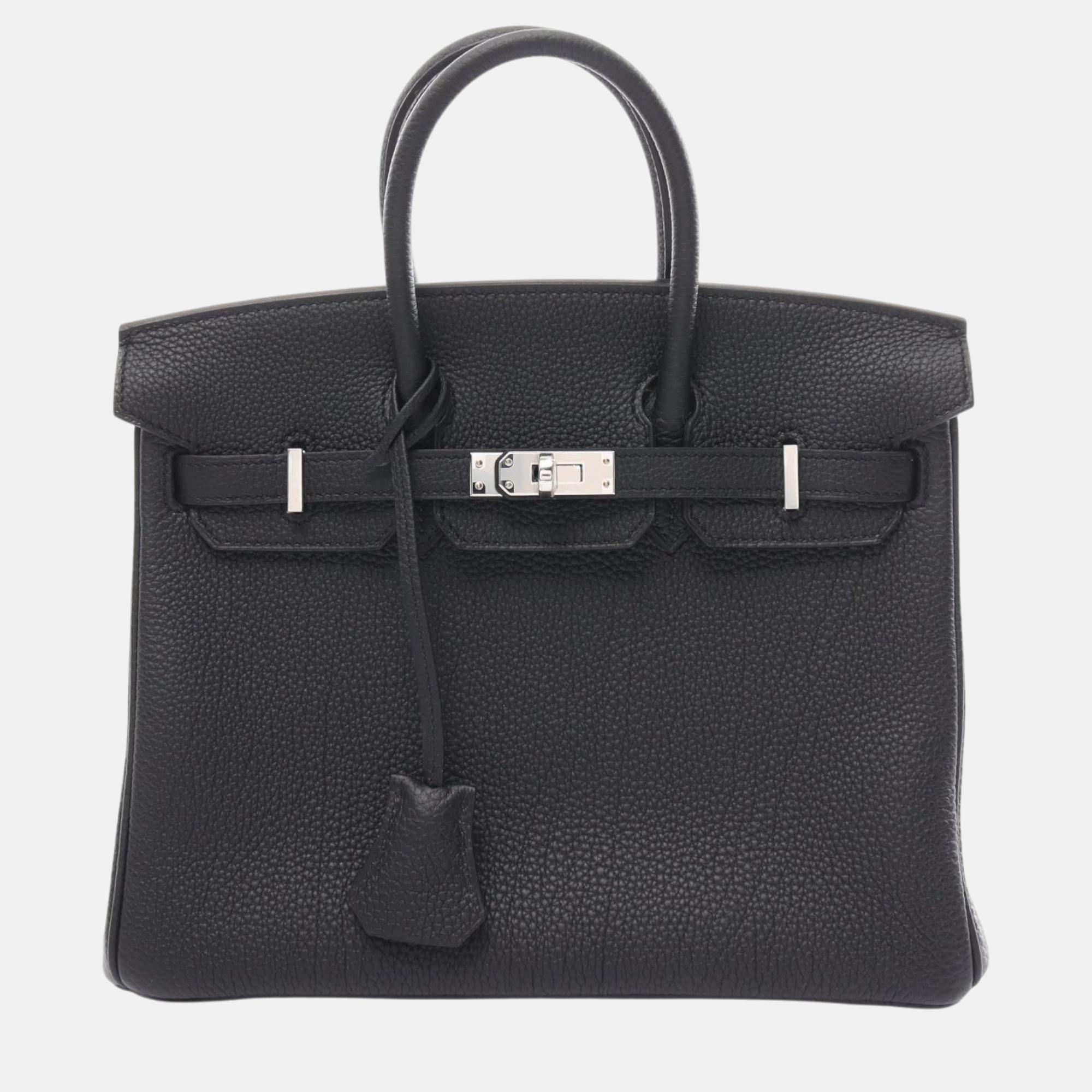 

Hermes Birkin 25 Togo Handbag Black