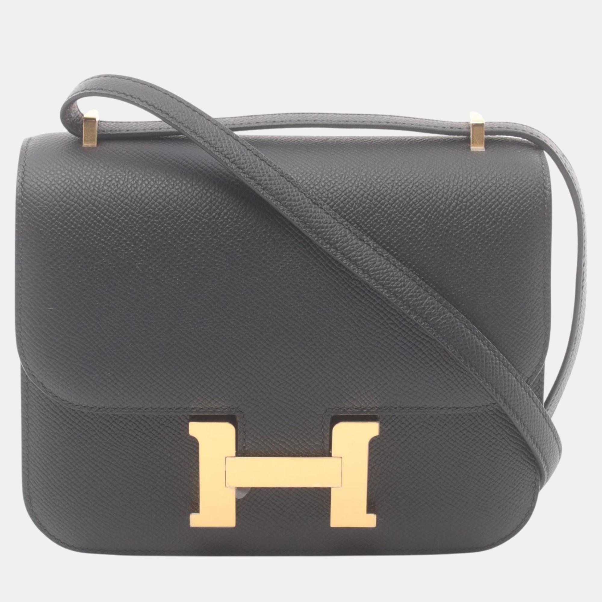 

Hermes Constance 3 Mini Shoulder Bag Black