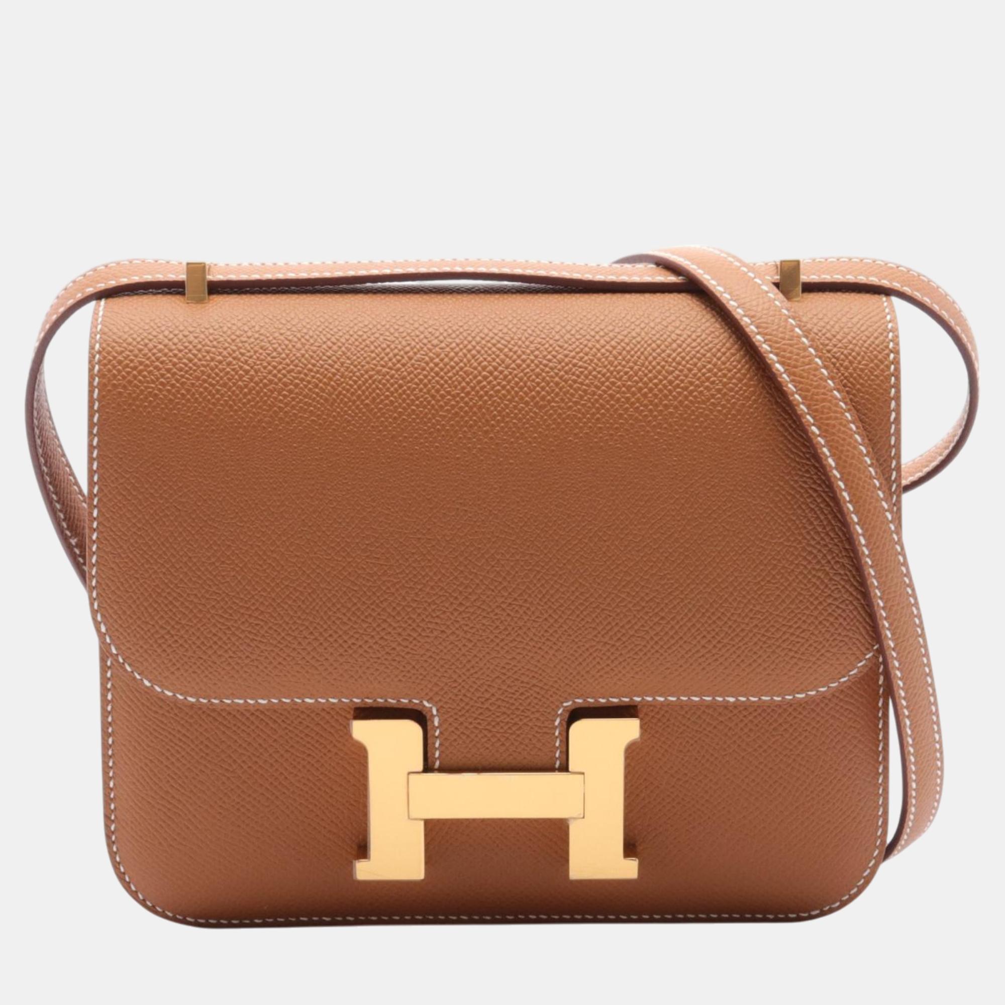 

Hermes Constance 3 Mini Miroir Shoulder Bag Brown