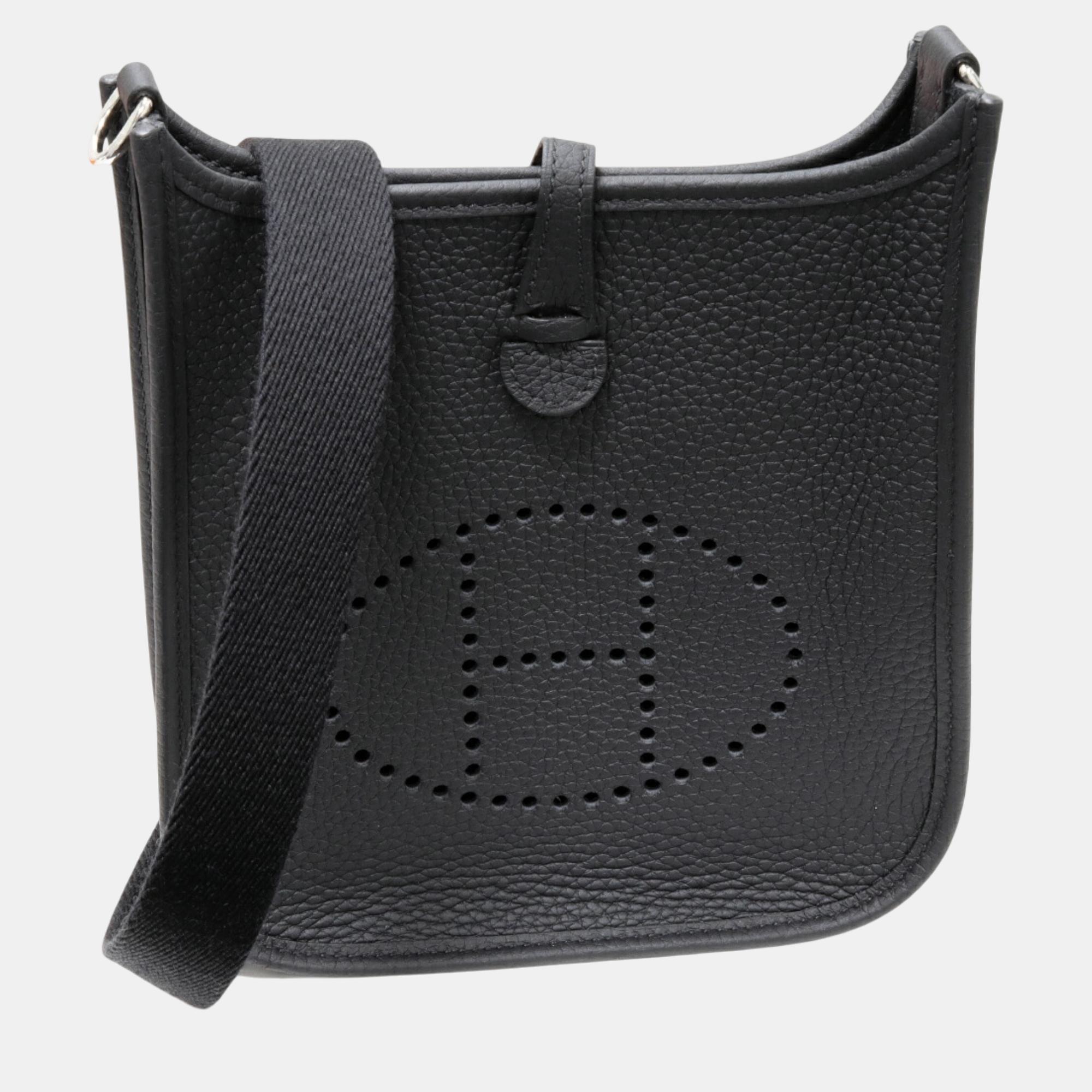 

Hermes Evelyne TPM Mini Shoulder Bag Black