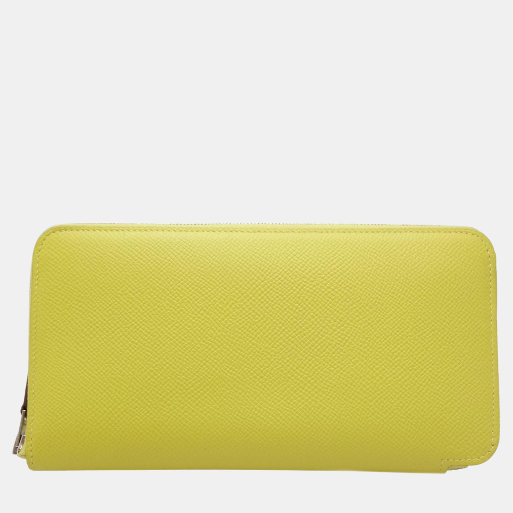 

Hermes Azap Silk'in Long Wallet Yellow