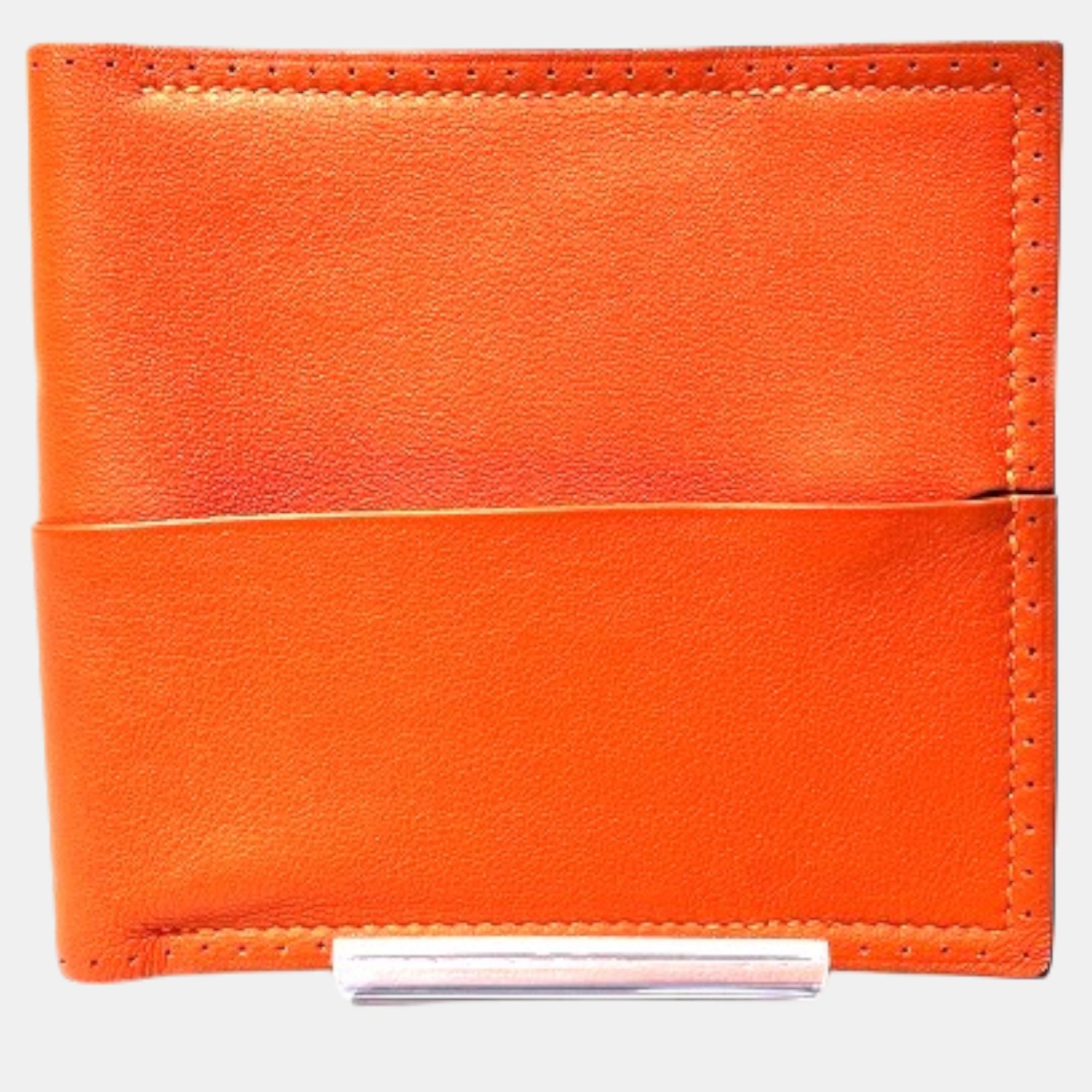 

Hermes Calfskin Flex Long Wallet, Orange