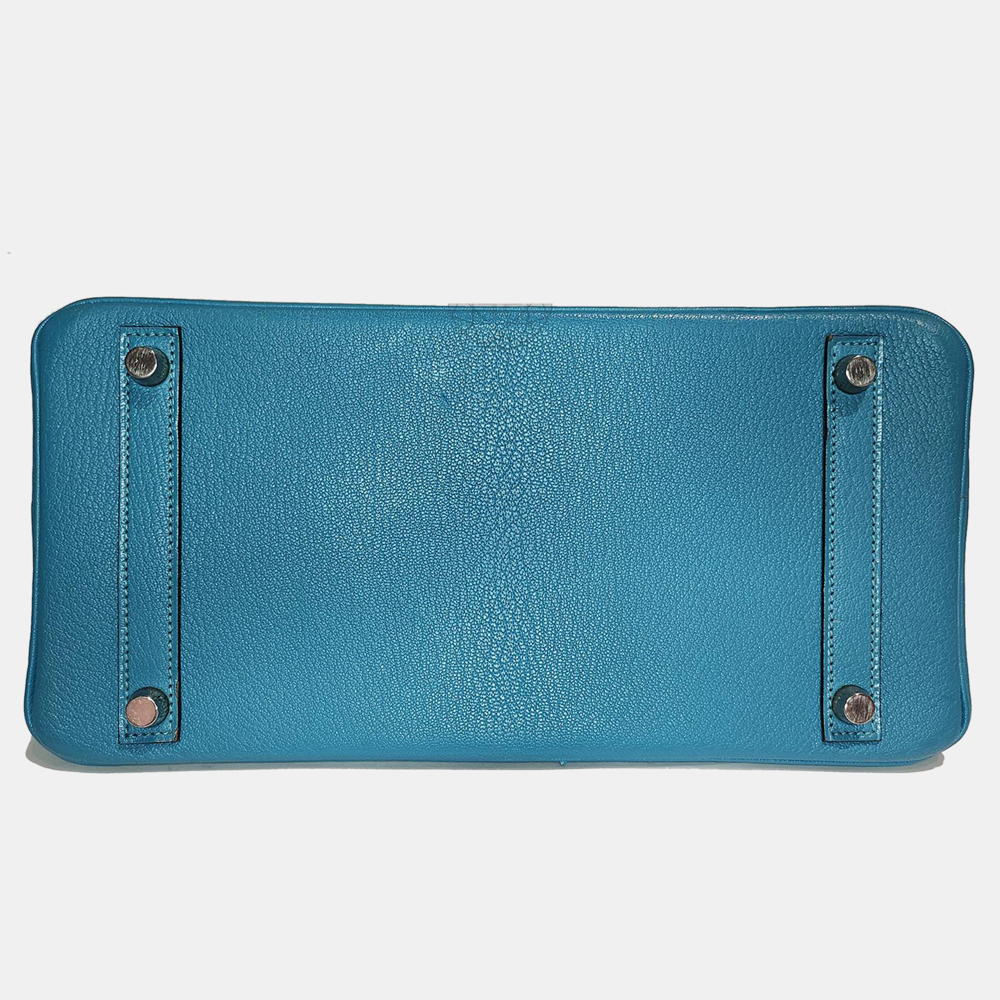 Hermes Cherve Teal PHW Birkin 30 bag 