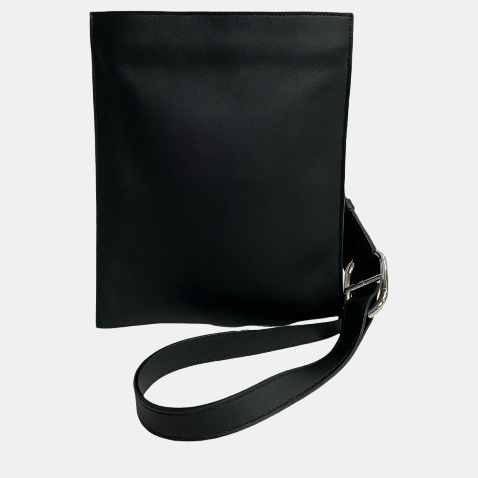 

Hermes Swift Shoulder Bag Black 02145 Black Others