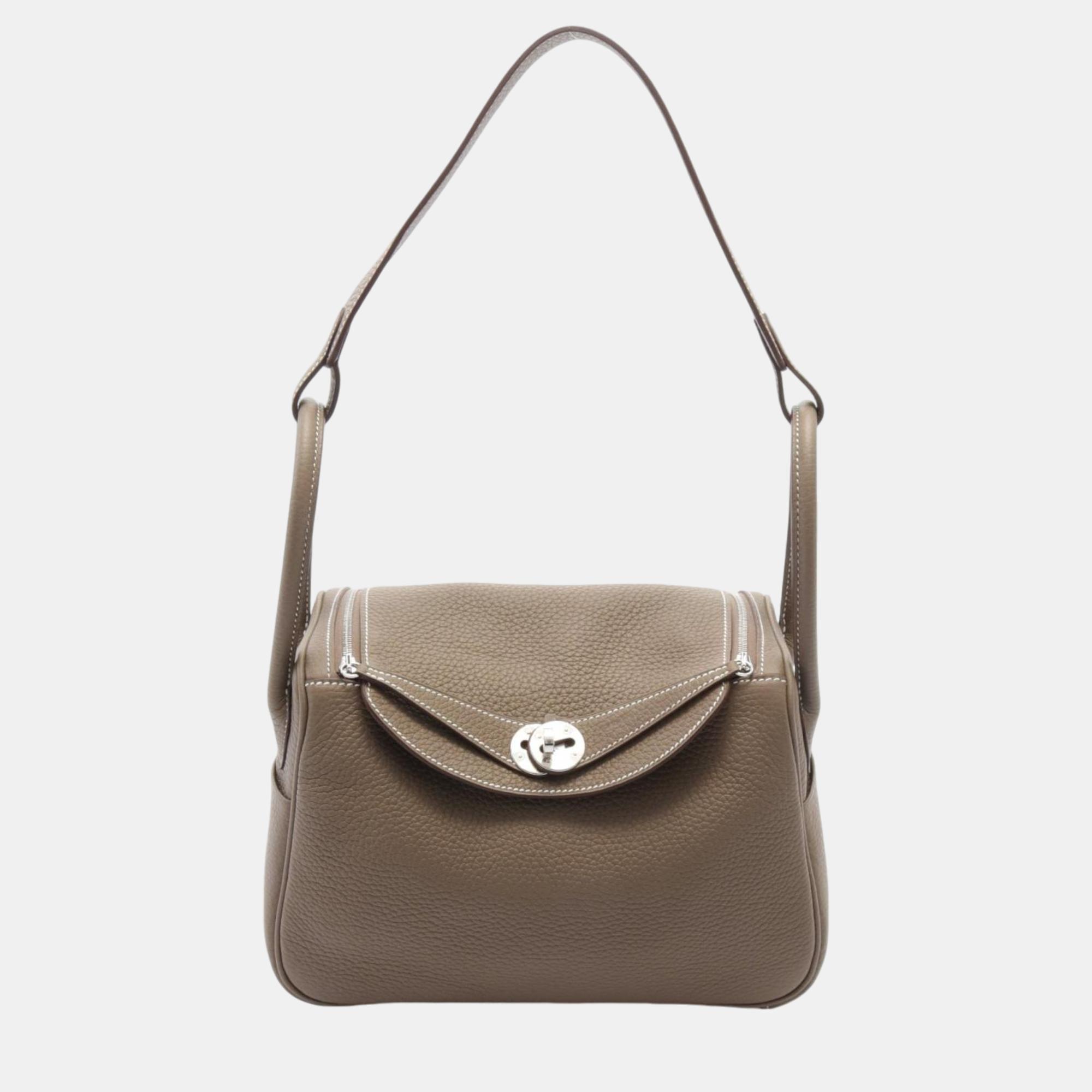 

Hermes Lindy 26 Shoulder Bag Brown Leather