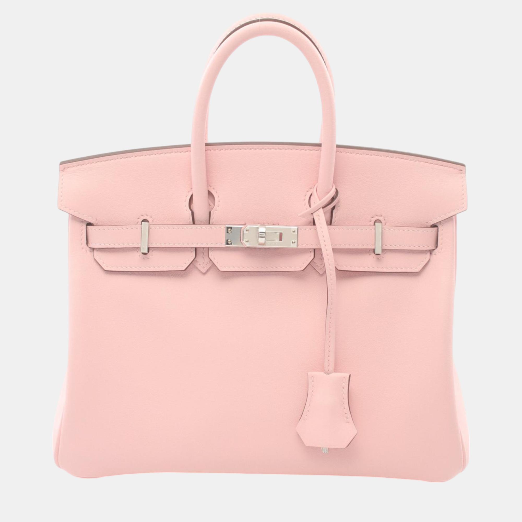 

Hermes Birkin 25 Rose Sakura Handbag Pink Leather