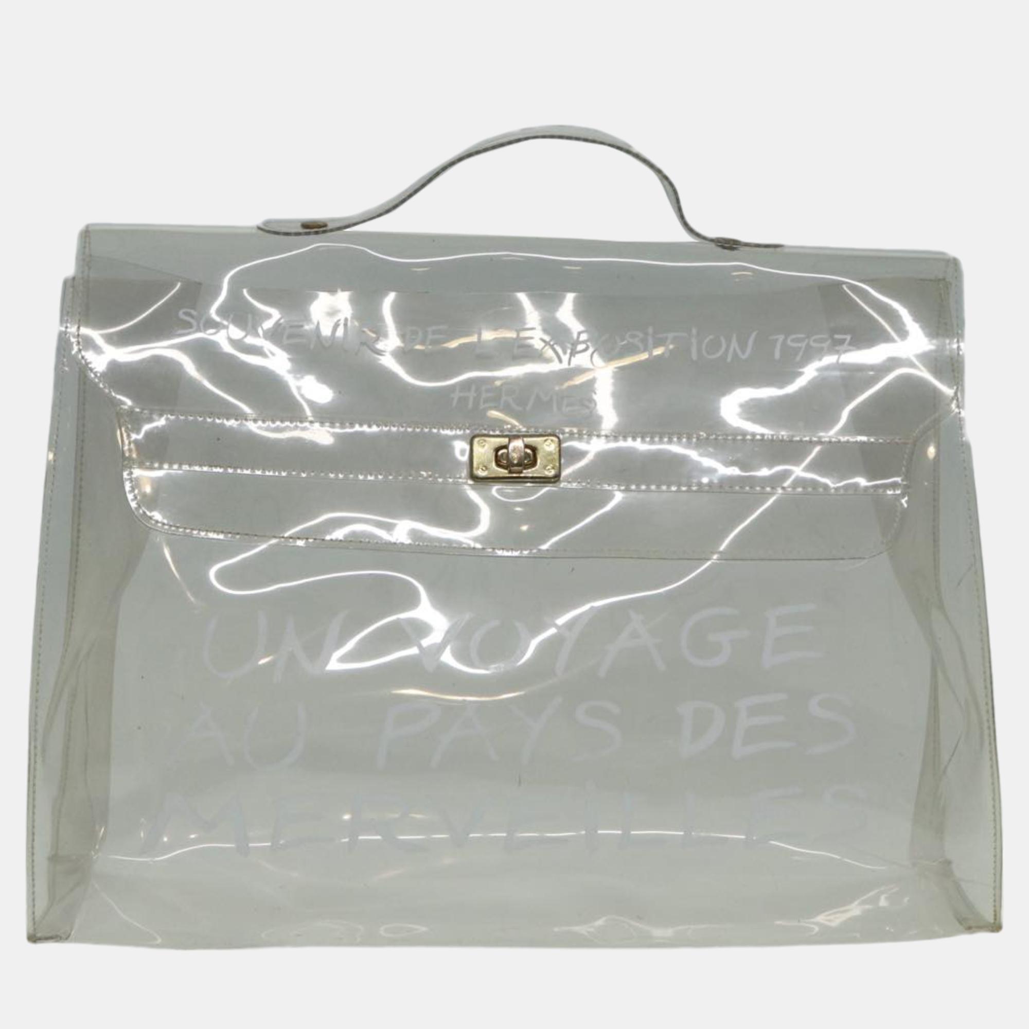 

Hermes Kelly Transparent Vinyl Handbag