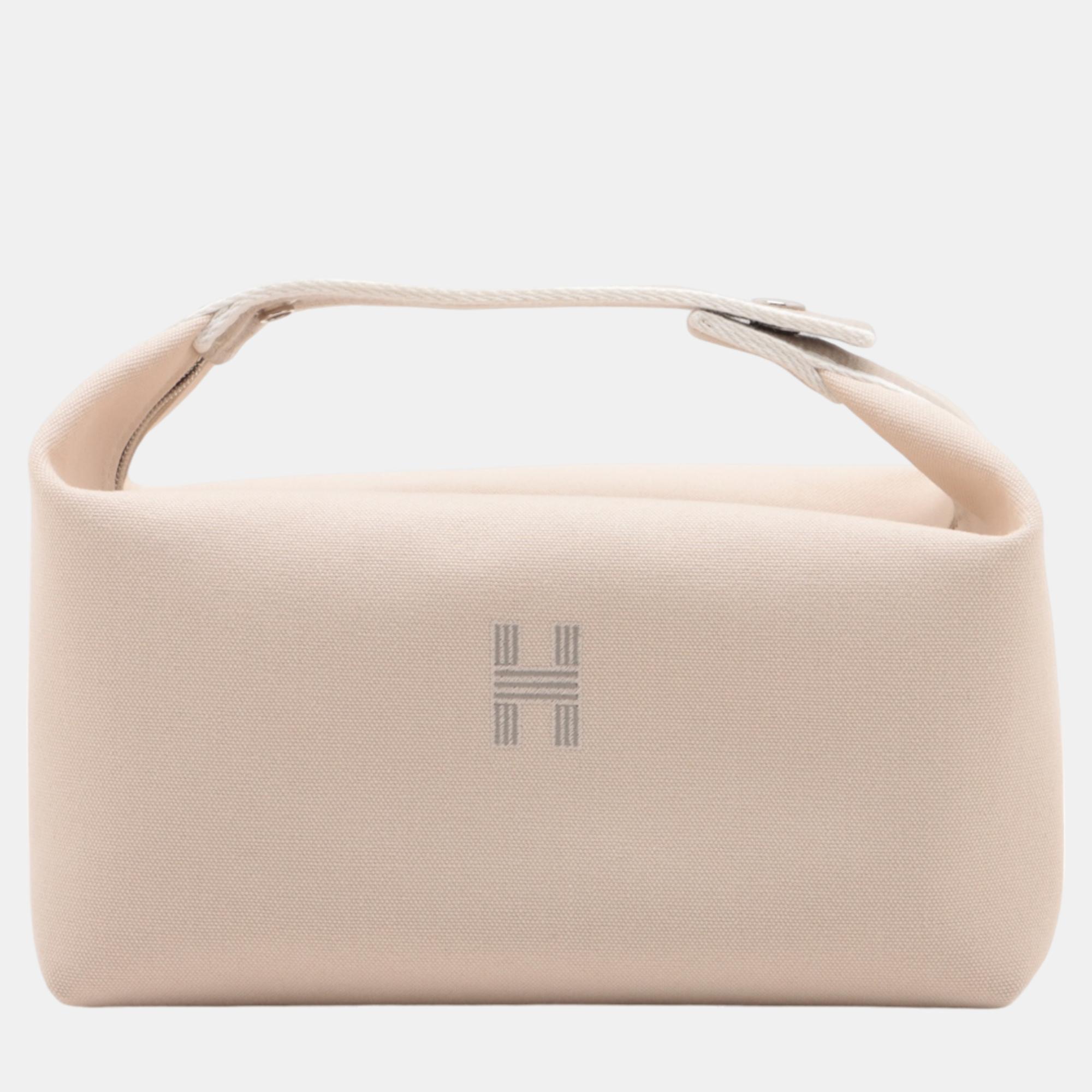 

Hermes Bride-a-Brac Beige Canvas Handbag