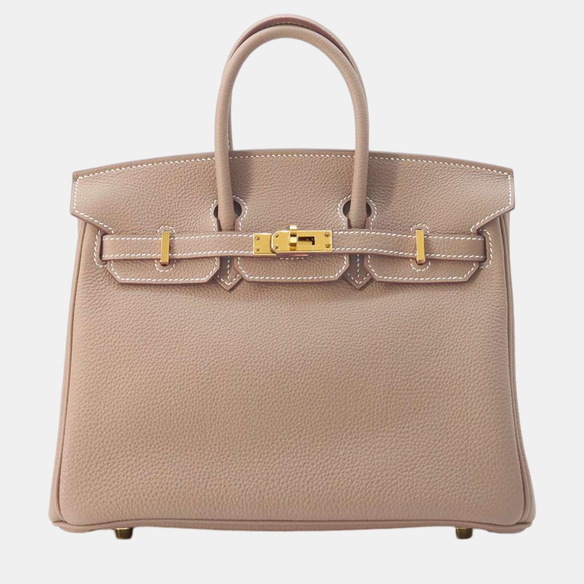 

Hermes Birkin Etoupe Togo Leather Size, Brown