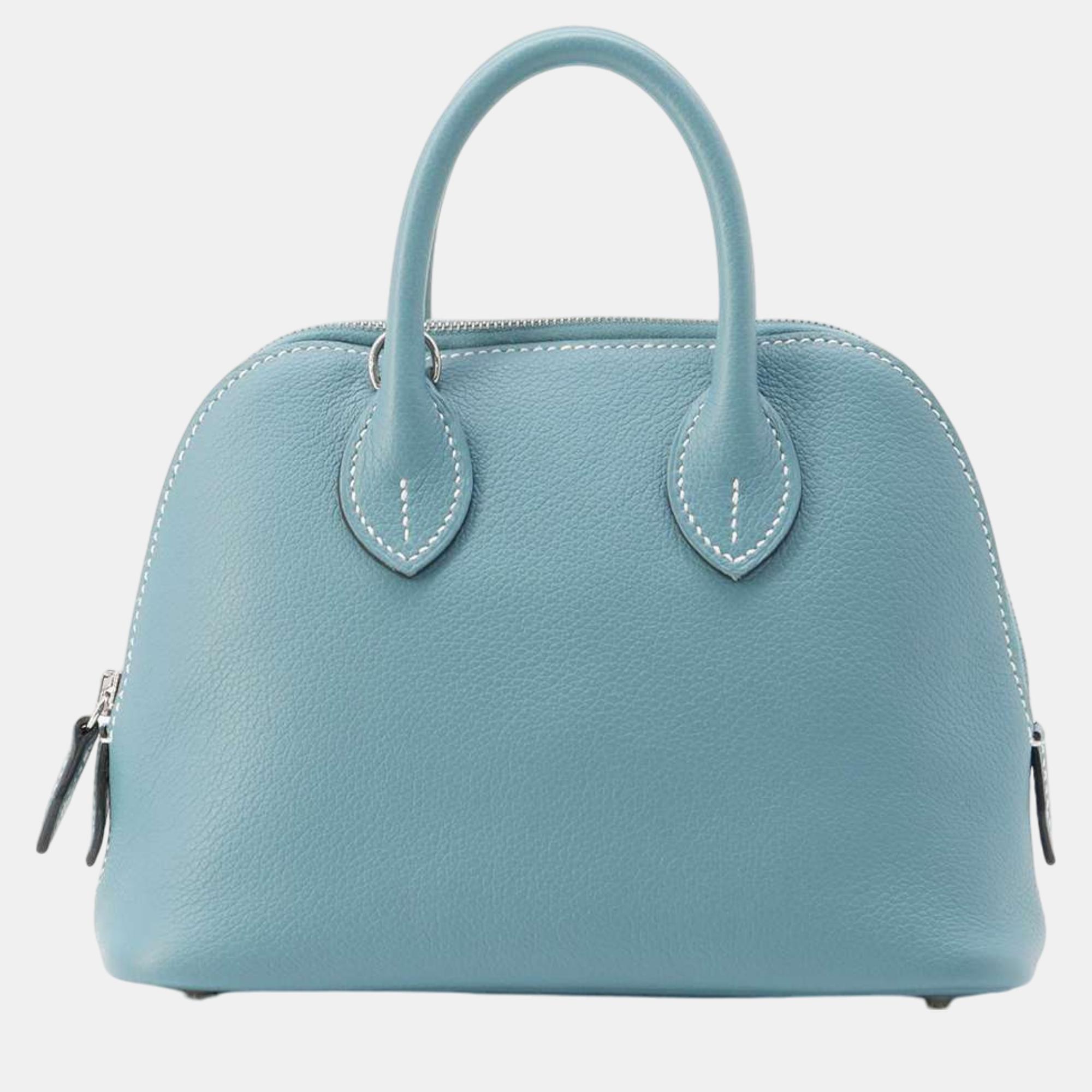 

Hermes Bolide 1923 New Blue Jean Evercolor Size Mini