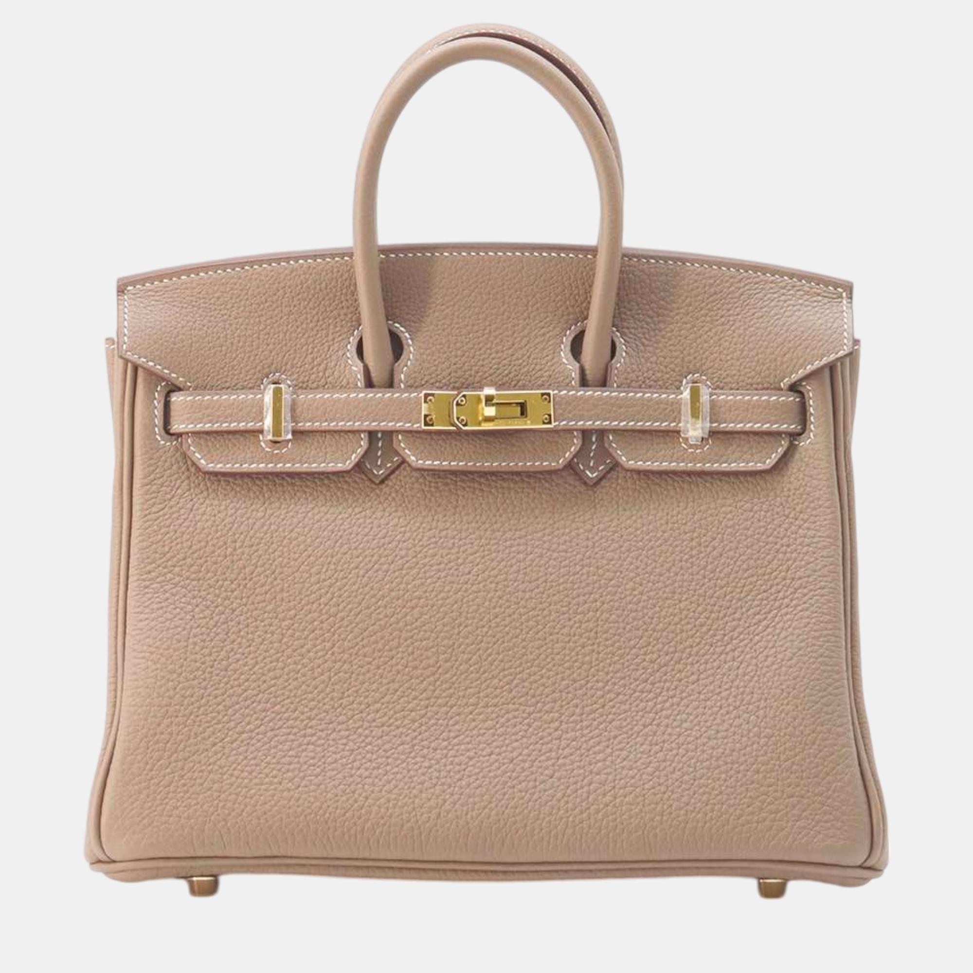 

Hermes Birkin Etoupe Togo Leather Size, Brown