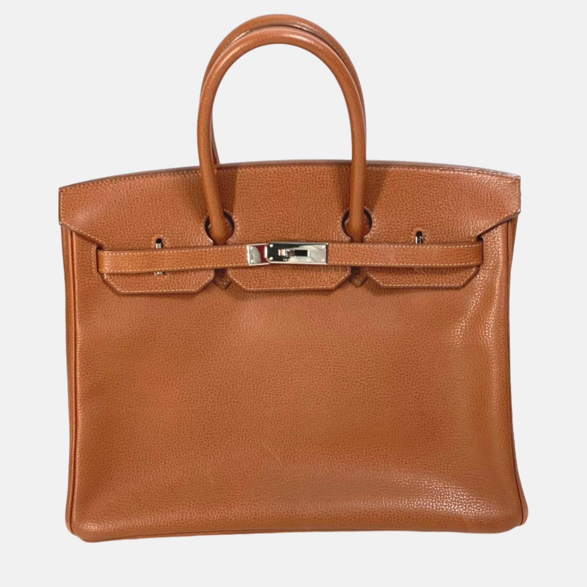 

Hermes Noisette Brown Turn lock Bag