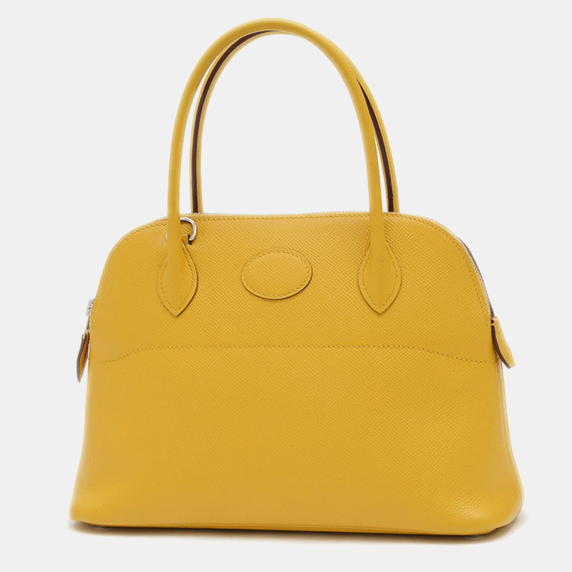 

Hermes Jaune Ambre Epson Bolide 27 Handbag, Yellow