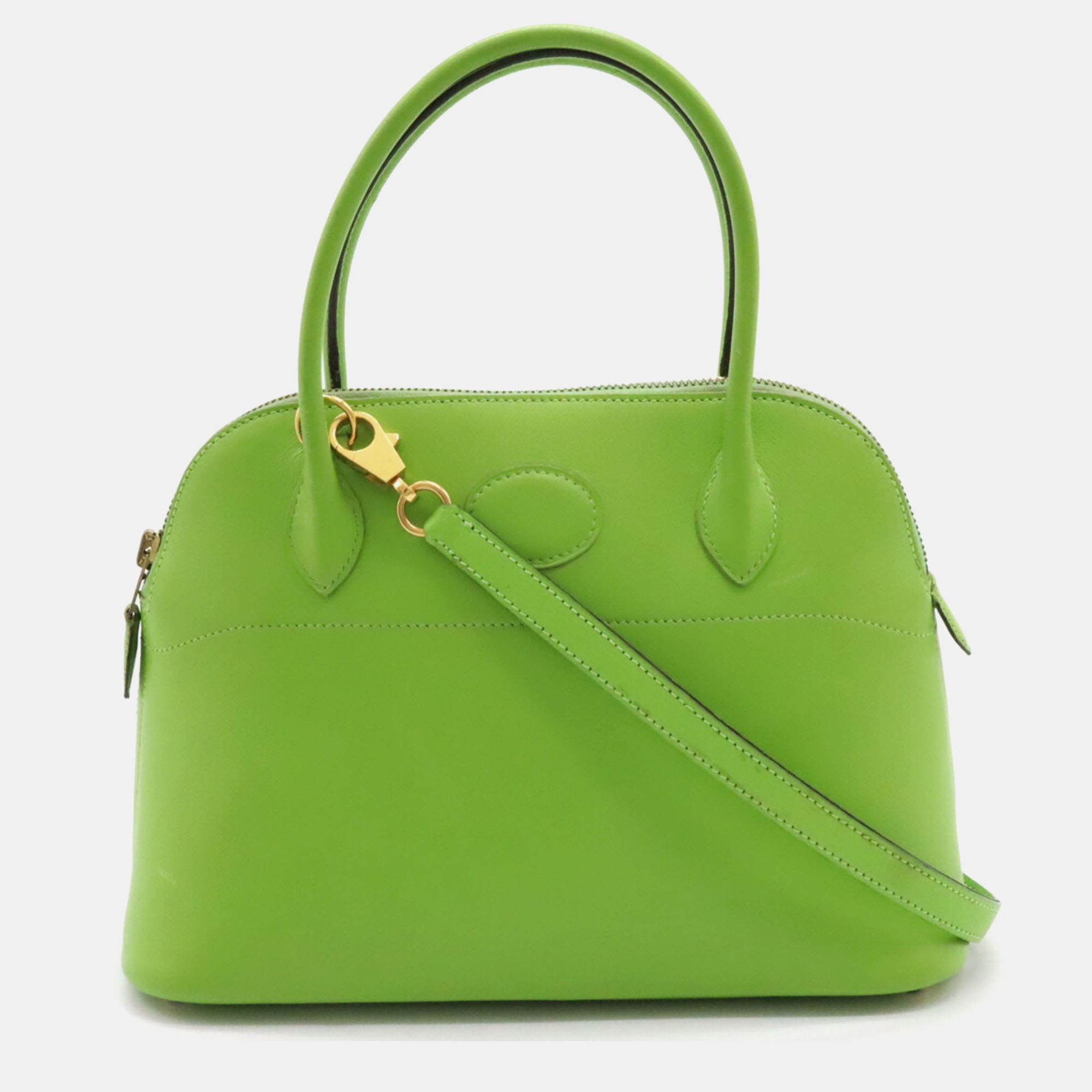 

Hermes Geen Leather Bolide 27 Handbag Shoulder Bag, Green