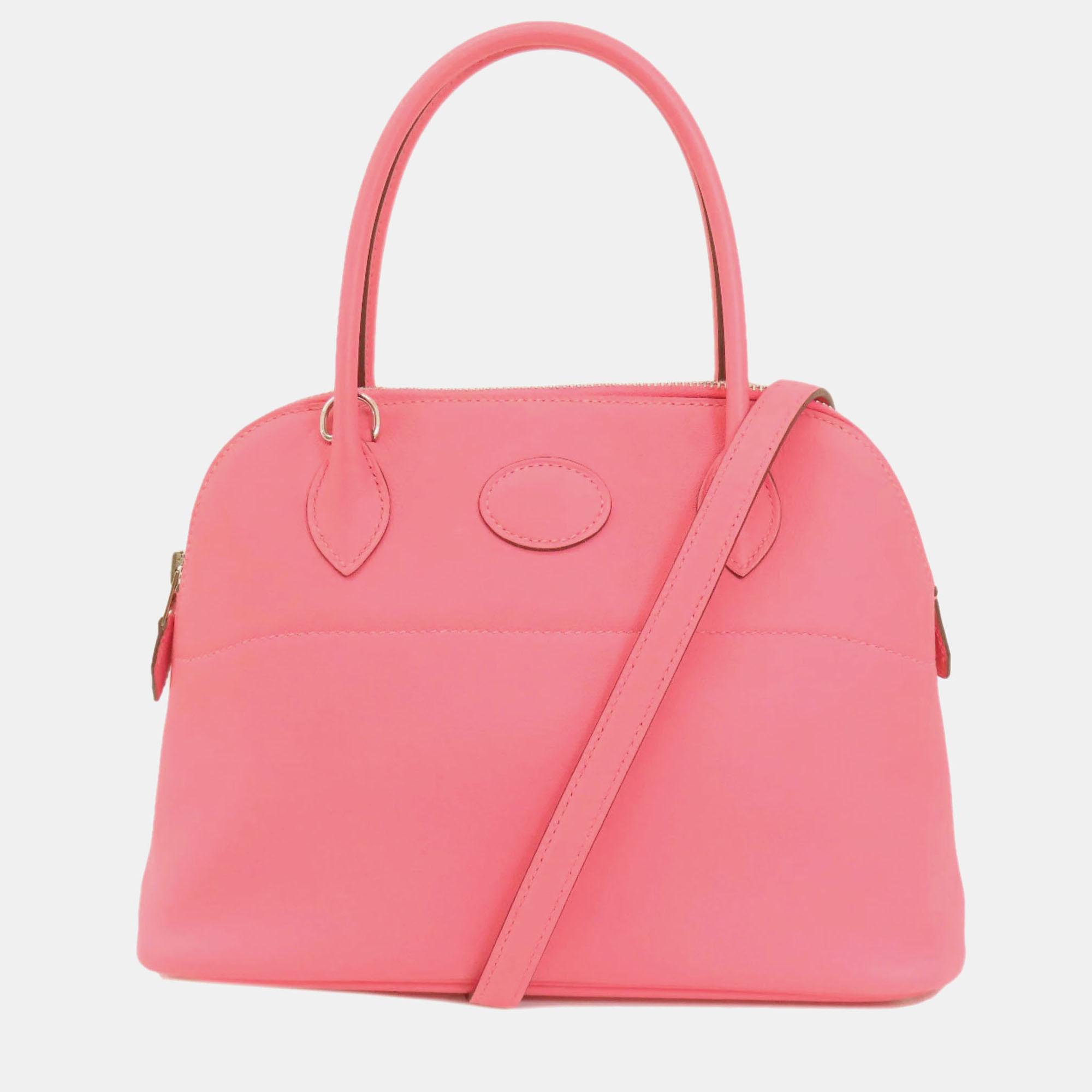 

Hermes Pink Swift Bolide 27 Handbag