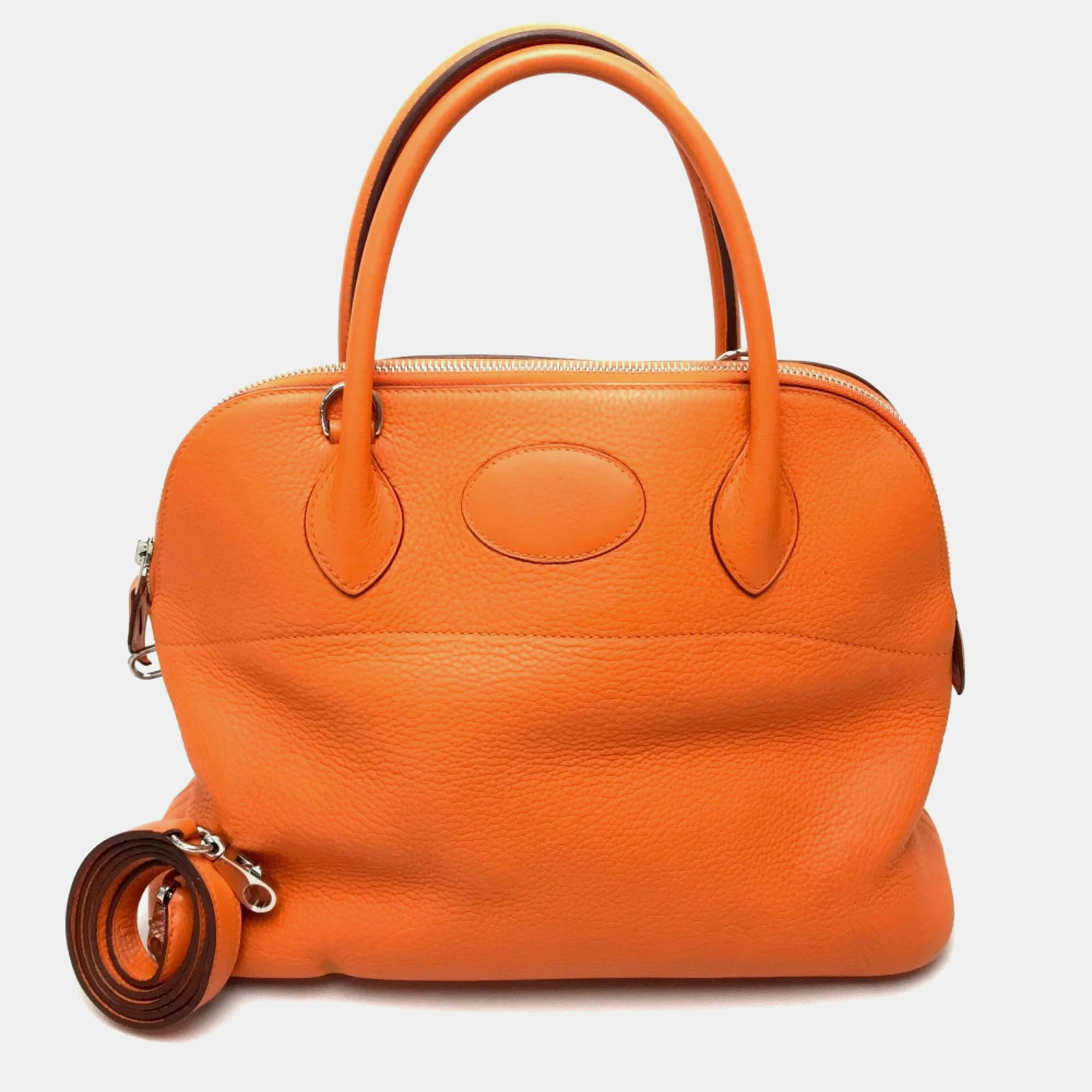 

Hermes Orange Taurillon Clemence Bolide 31 Shoulder Bag