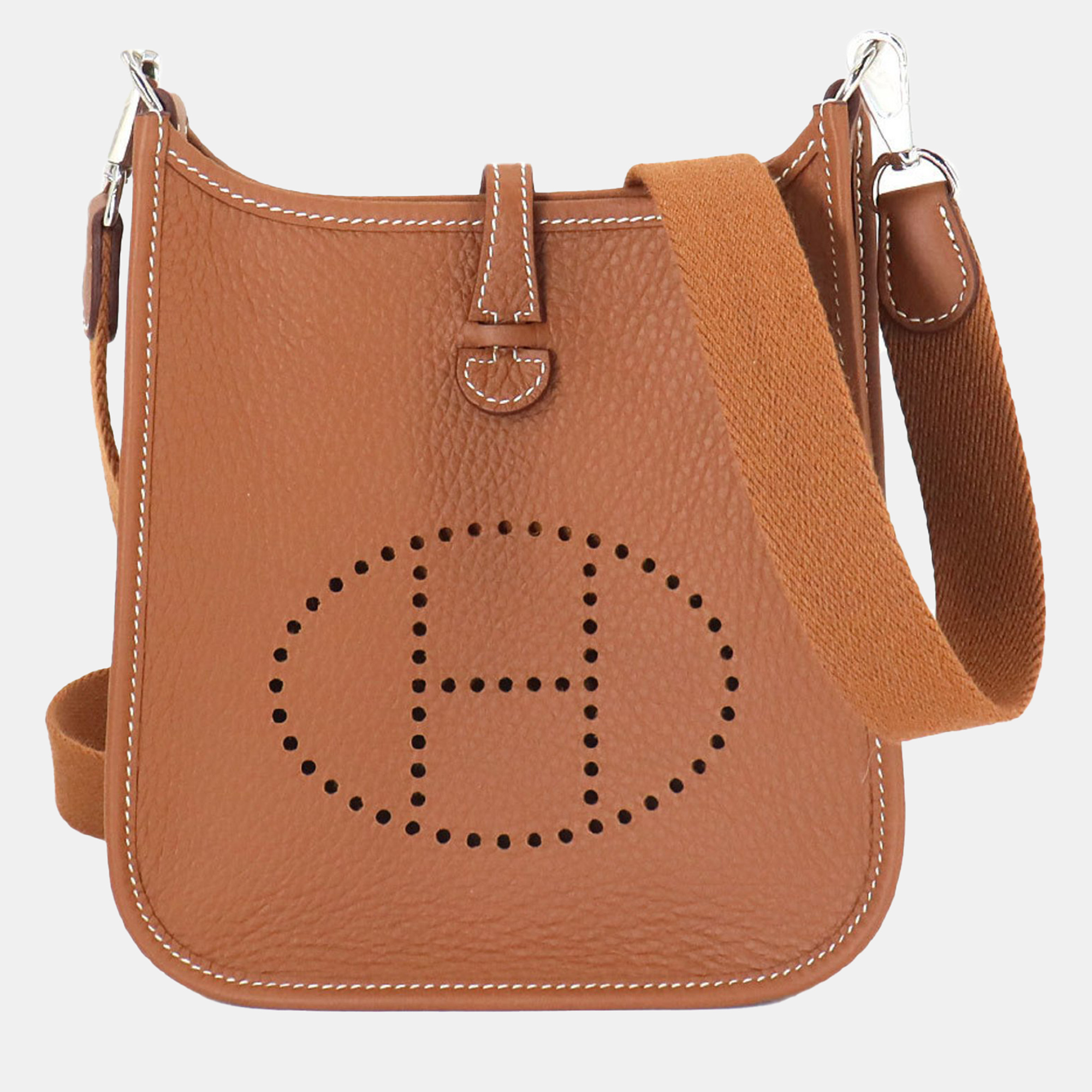 

Hermes Gold Taurillon Clemence Evelyne Amazon TPM Shoulder Bag