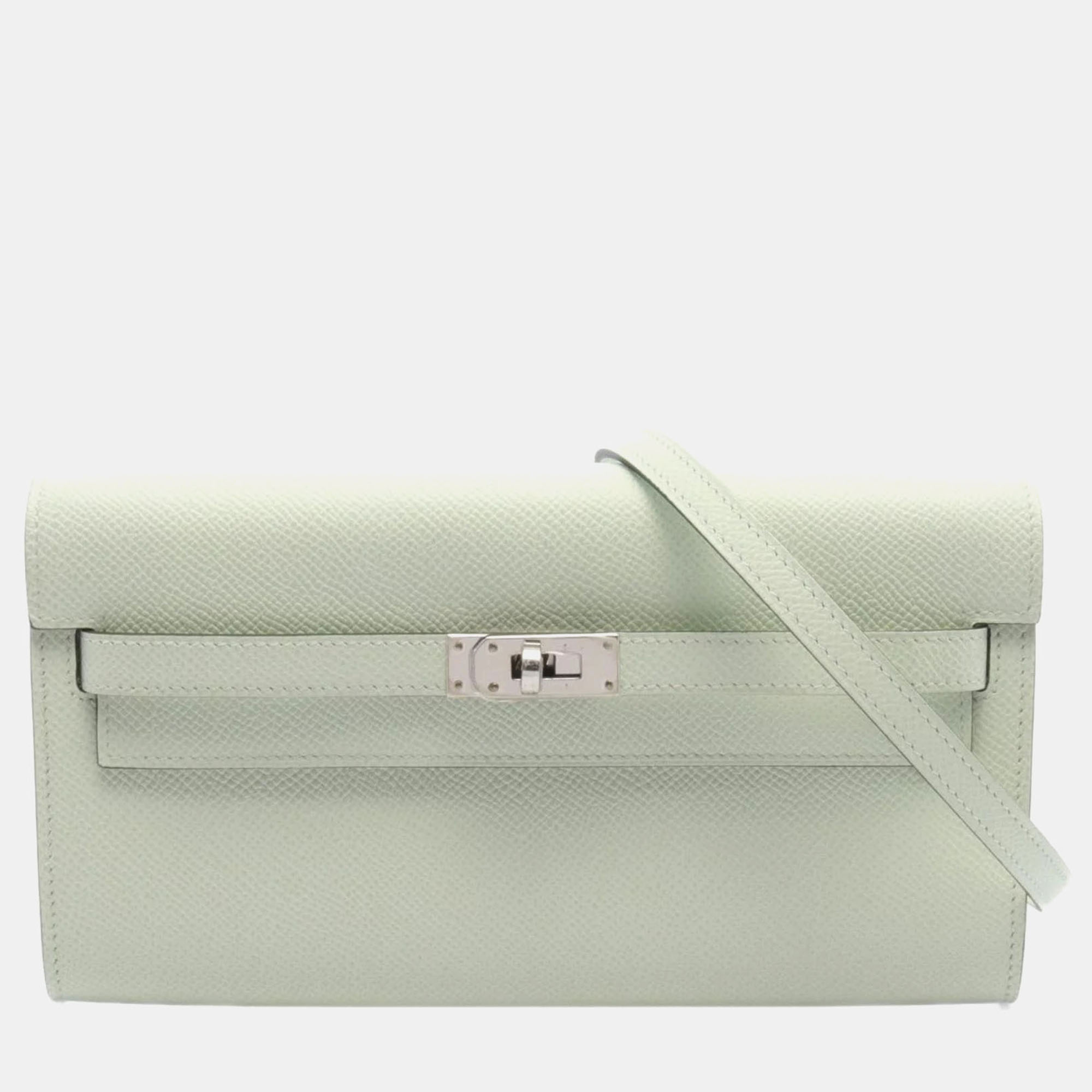 

Hermes Green Epsom Leather Kelly To Go Shoulder Bag