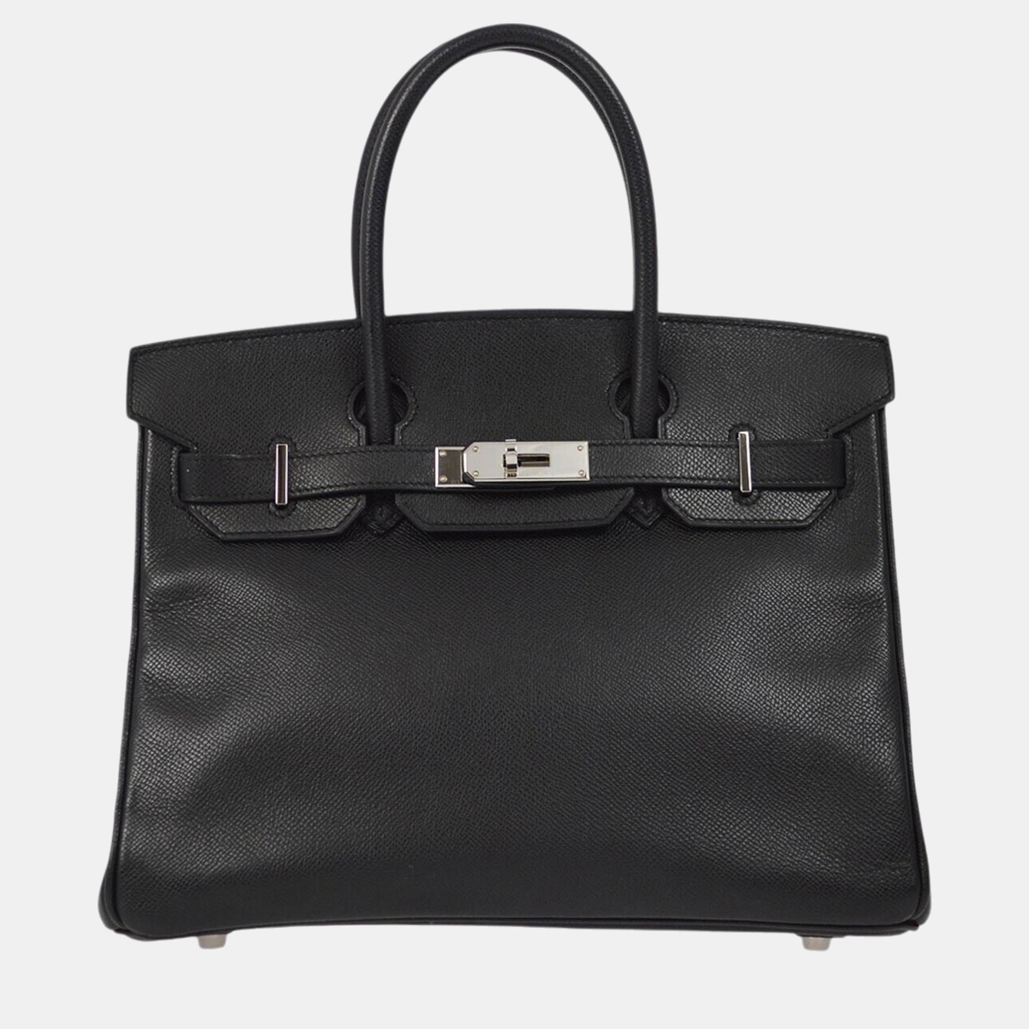 

Hermes Black Epsom Birkin 30 Handbag