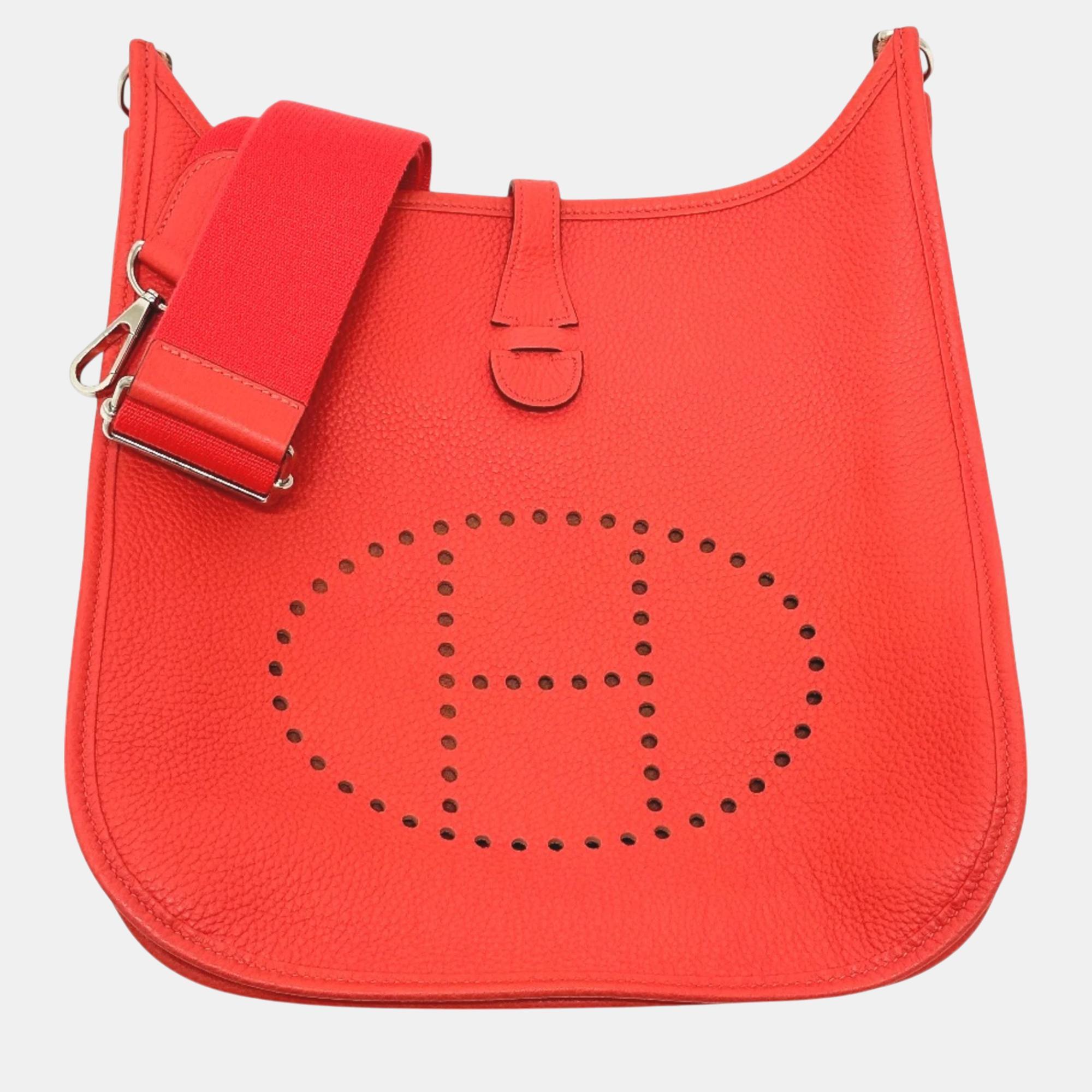 

Hermes Red Shoulder Bag