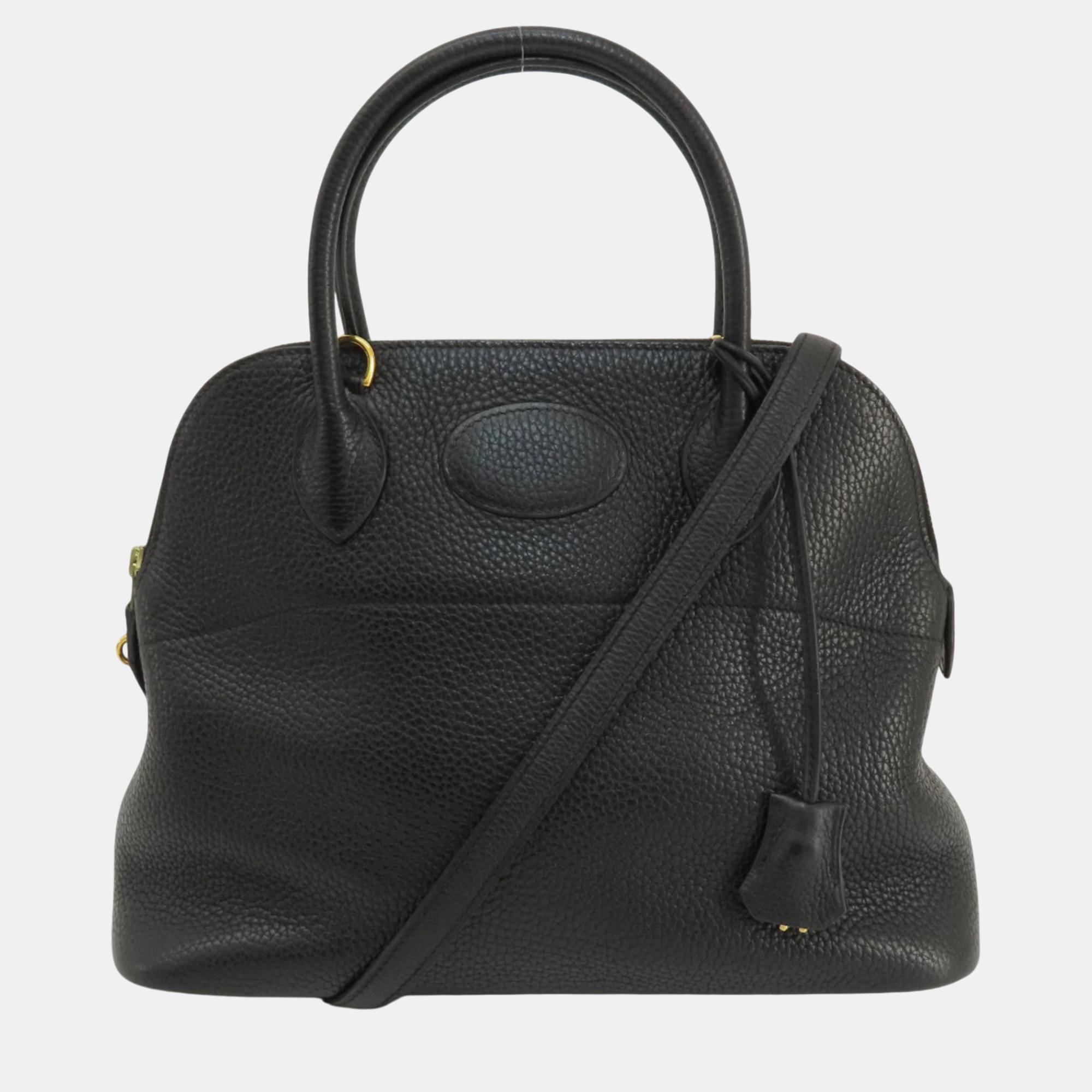 

Hermes Black Taurillon Bolide 31 Handbag