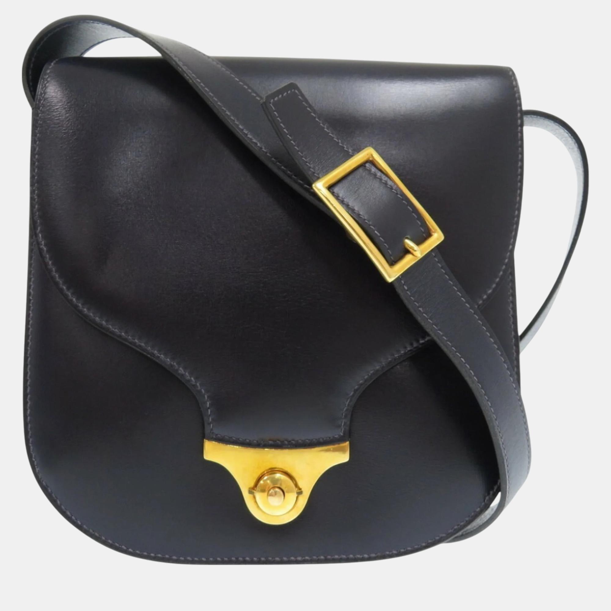 

Hermes Box Calf Black Shoulder Bag