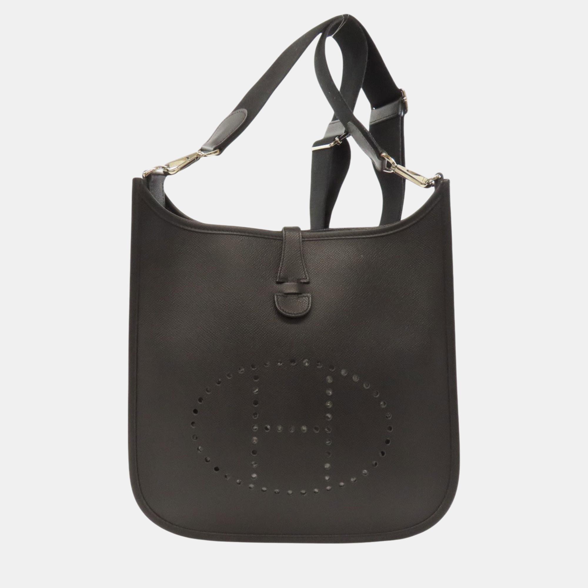 

Hermes Epson Evelyn 3 PM Shoulder Bag, Black