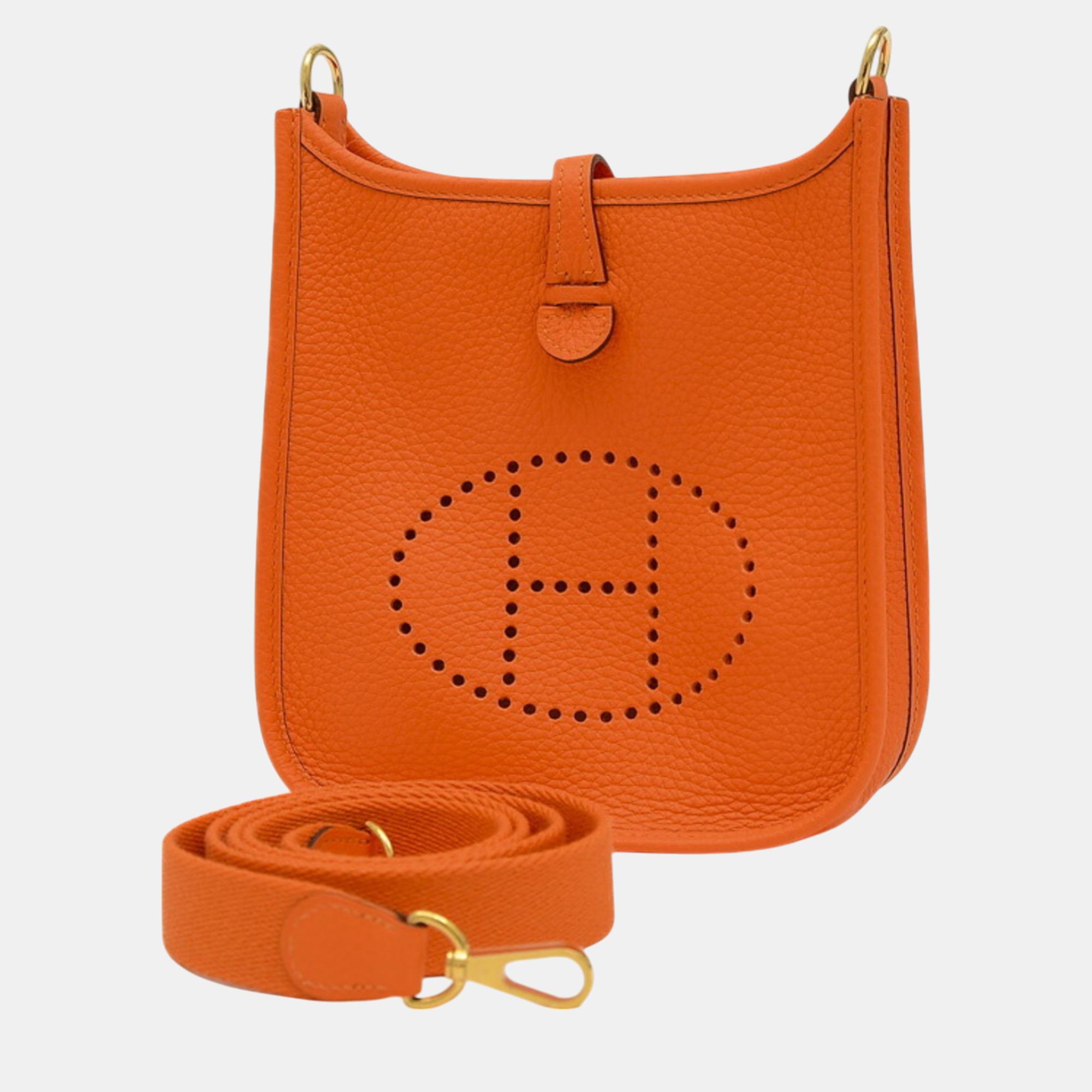 

Hermes Taurillon Orange Anne Evelyn TPM Amazon Shoulder Bag