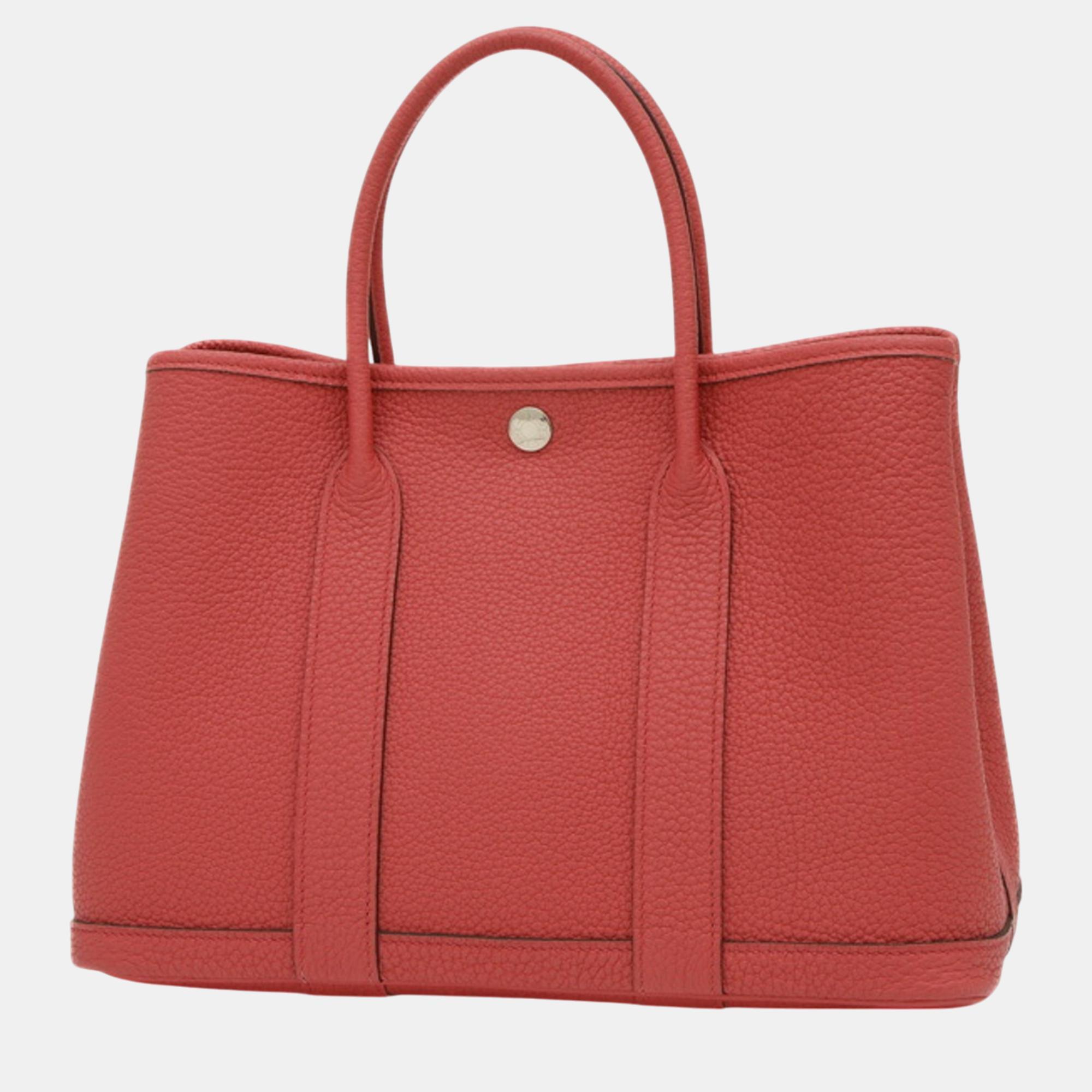 

Hermes Negonda Bougainvillea Garden TPM 30 Handbag, Red