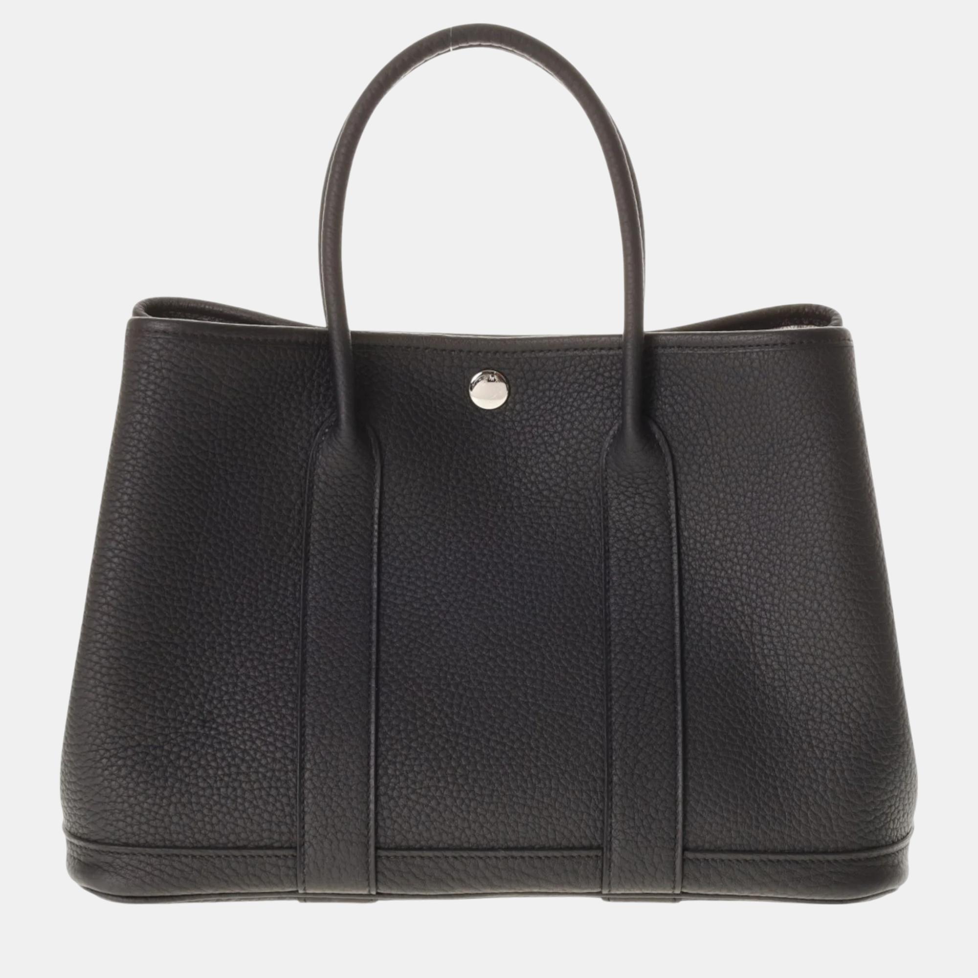 

Hermes Black Negonda Garden TPM Handbag
