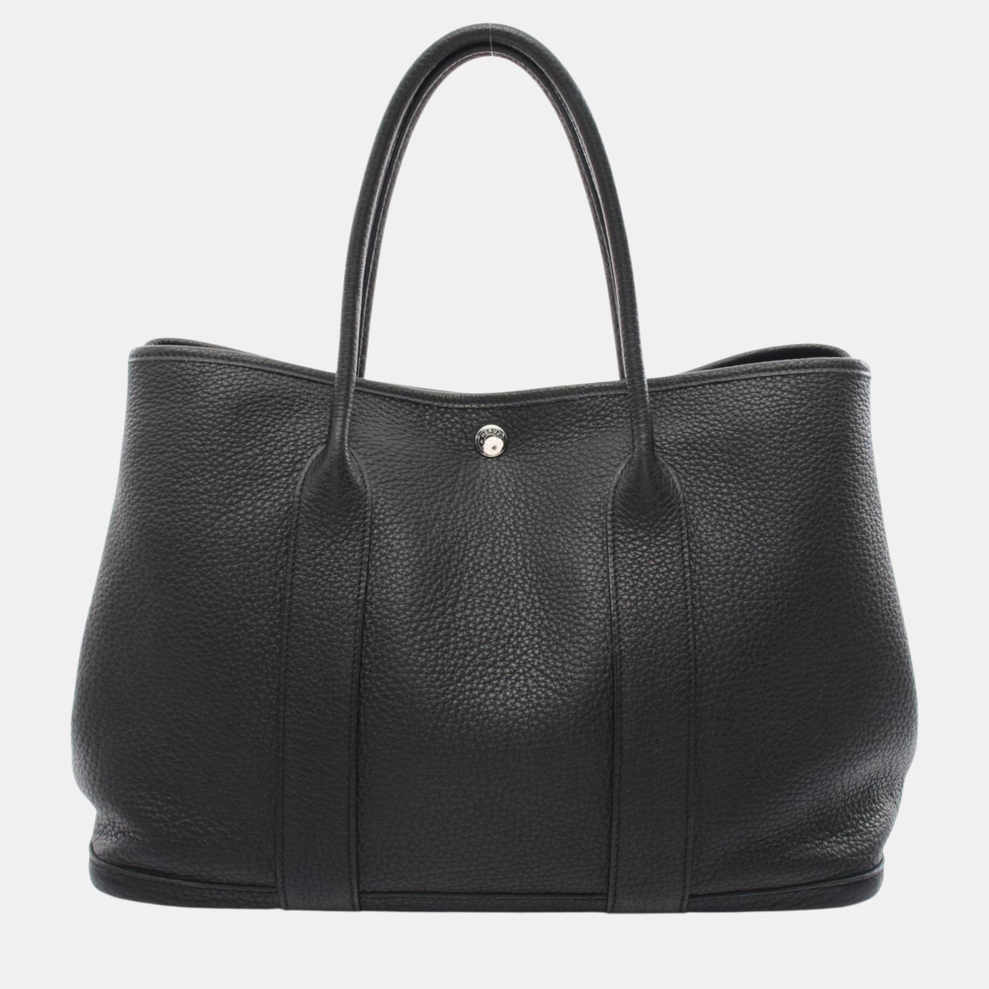 

Hermes Negonda Black Garden PM Tote Bag