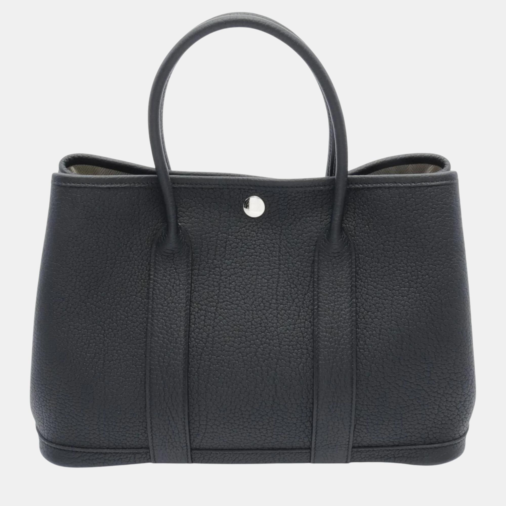 

Hermes Country Black Garden TPM Tote Bag