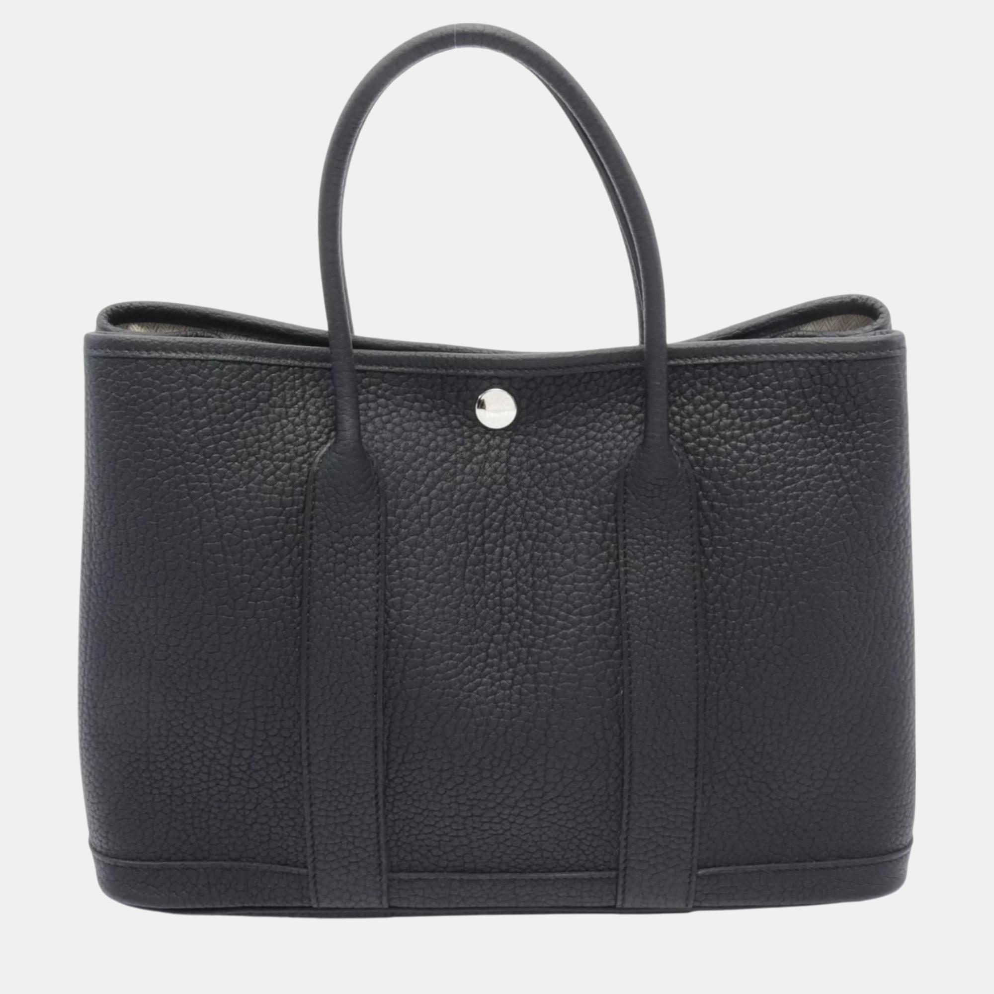 

Hermes Negonda Black Garden TPM Tote Bag