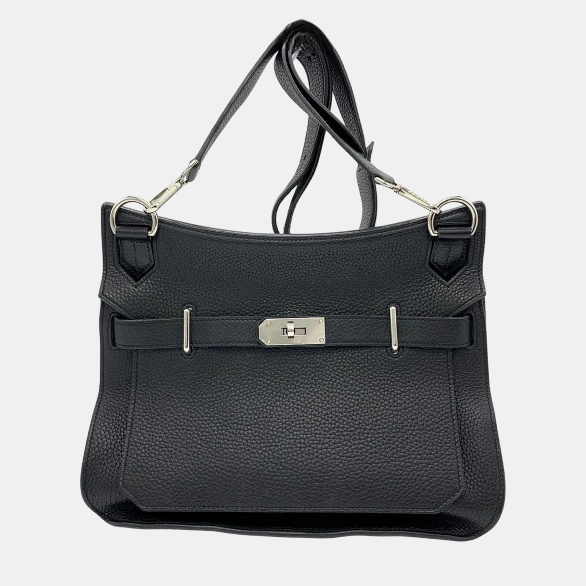 

Hermes Taurillon Clemence Black Gypsiere 28 Shoulder Bag