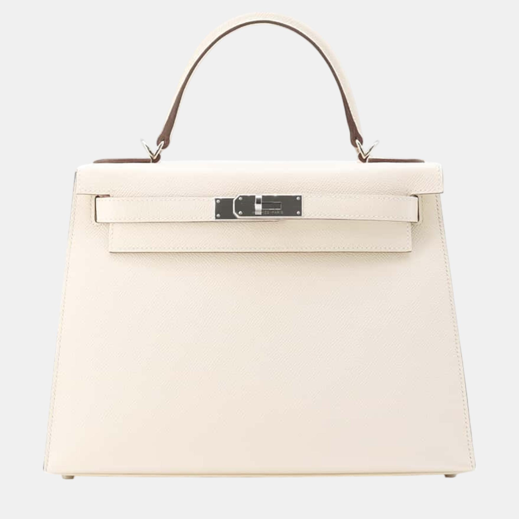 

Hermes Kelly Sellier Nata Epsom Size, White