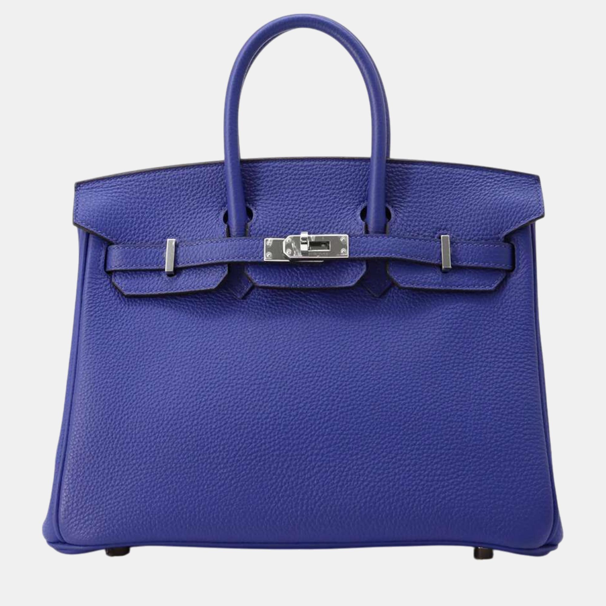 

Hermes Blue Electric Togo Leather Birkin Size