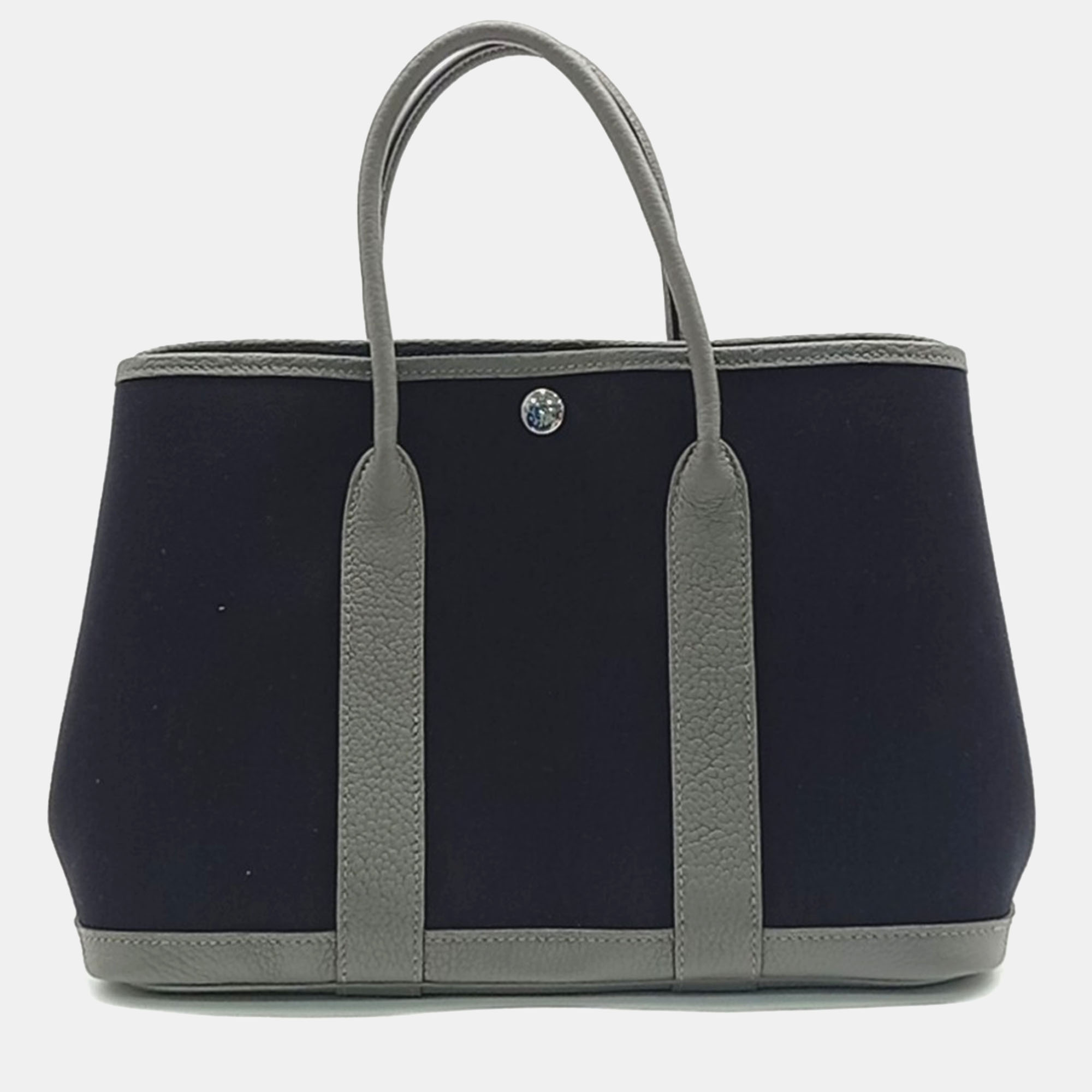 

Hermes Black Canvas Garden Party 30 Bag