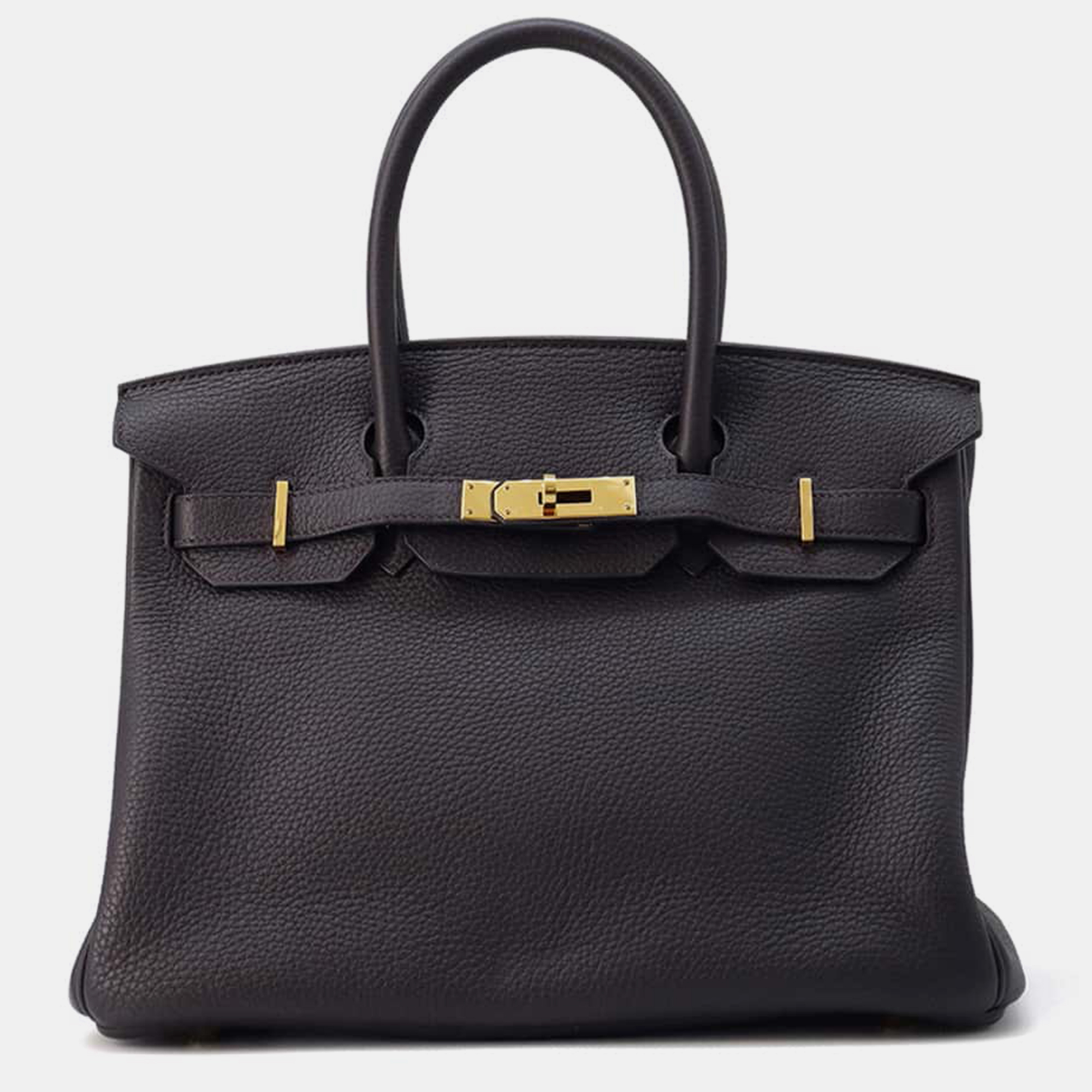 

Hermes Birkin Pull Noir Togo Leather Size, Black