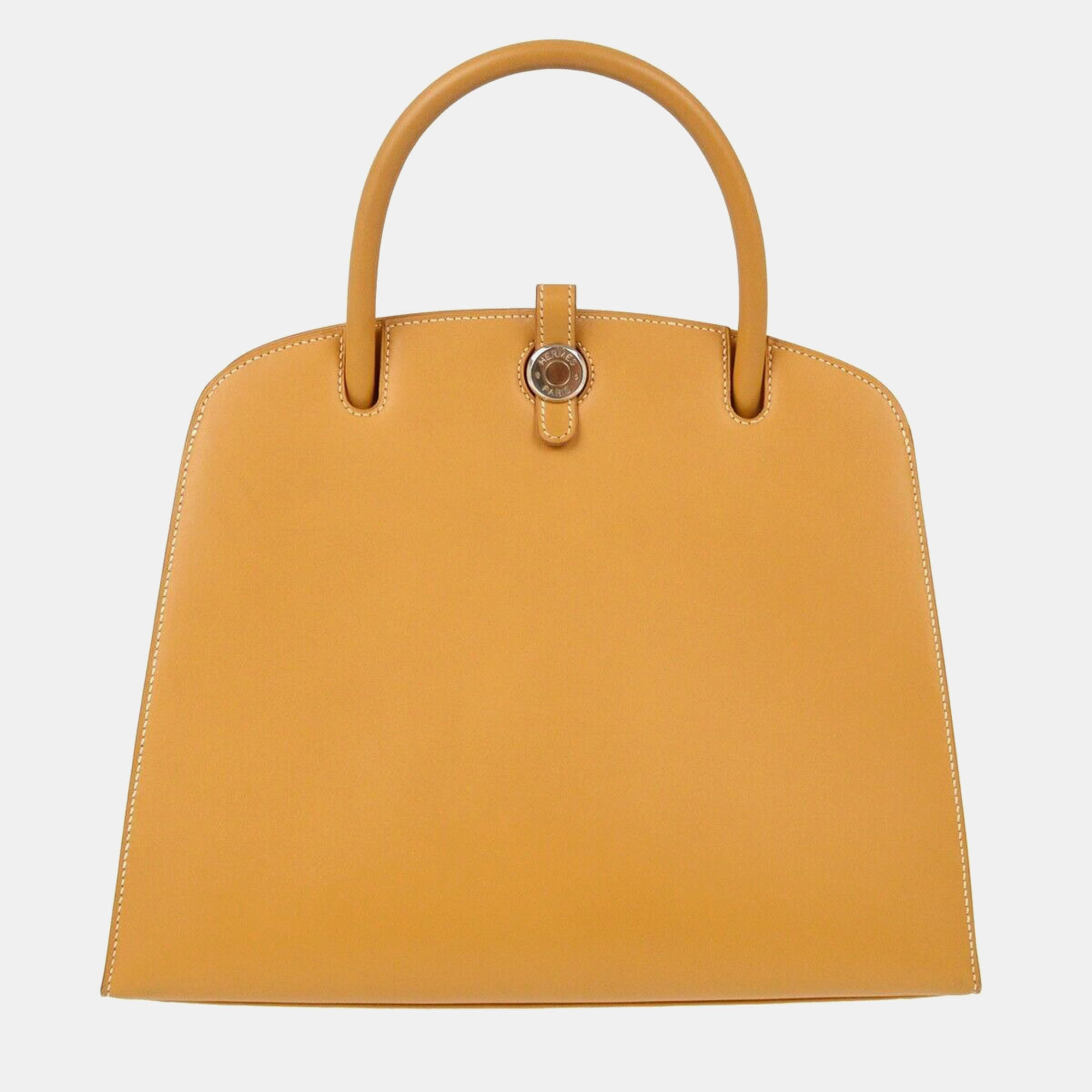 

Hermes Natural Chamonix Dalvy Mm Handbag, Brown