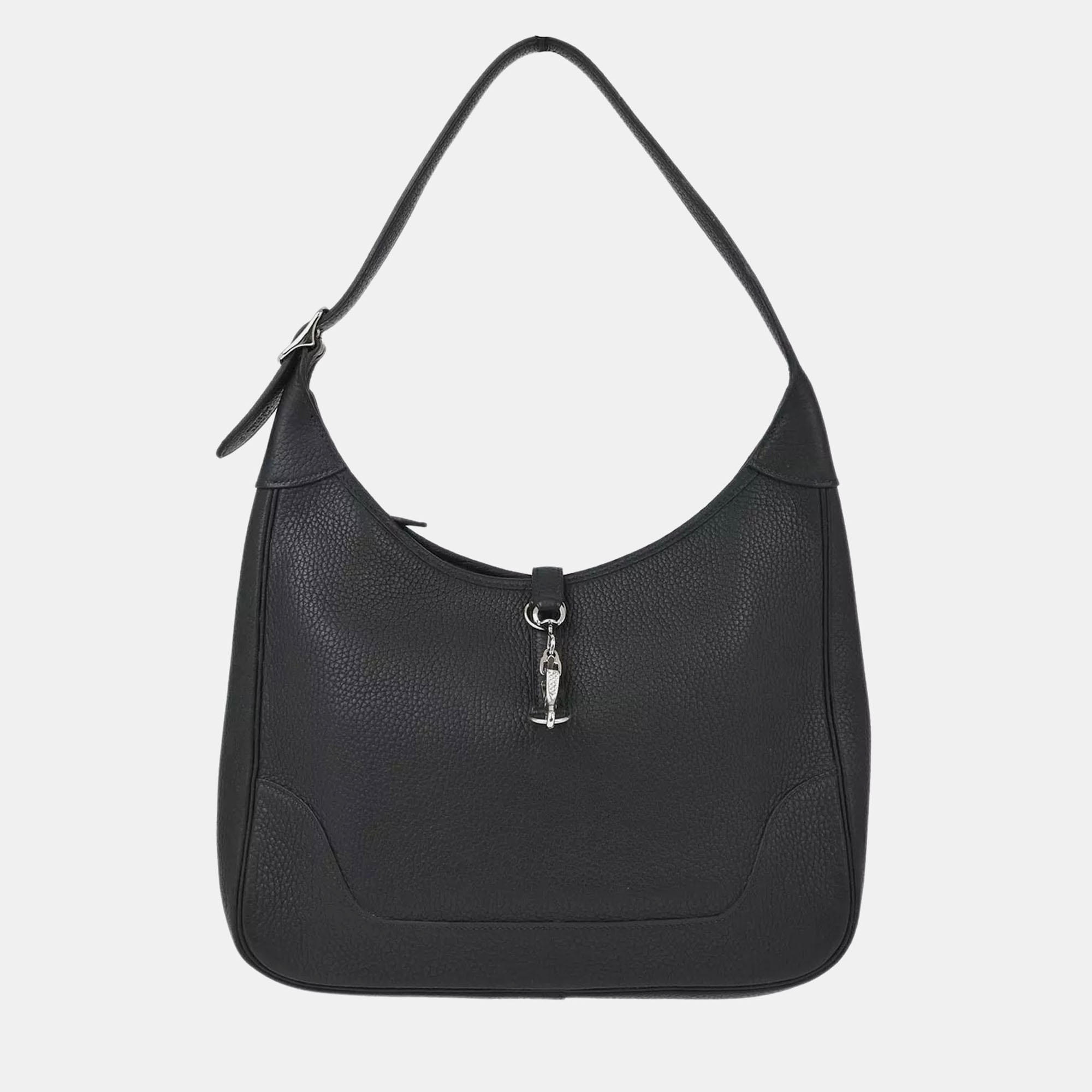 

Hermes Black Taurillon Clemence Trim 31 Shoulder Bag