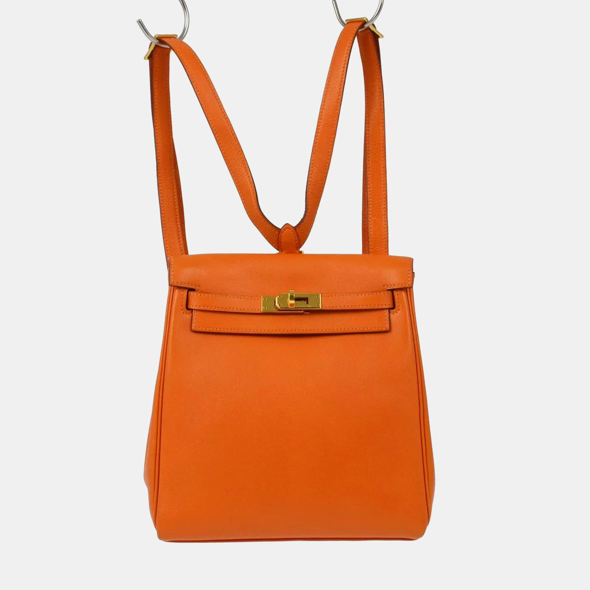 

Hermes Orange Gulliver Kelly A Dos Pm Backpack