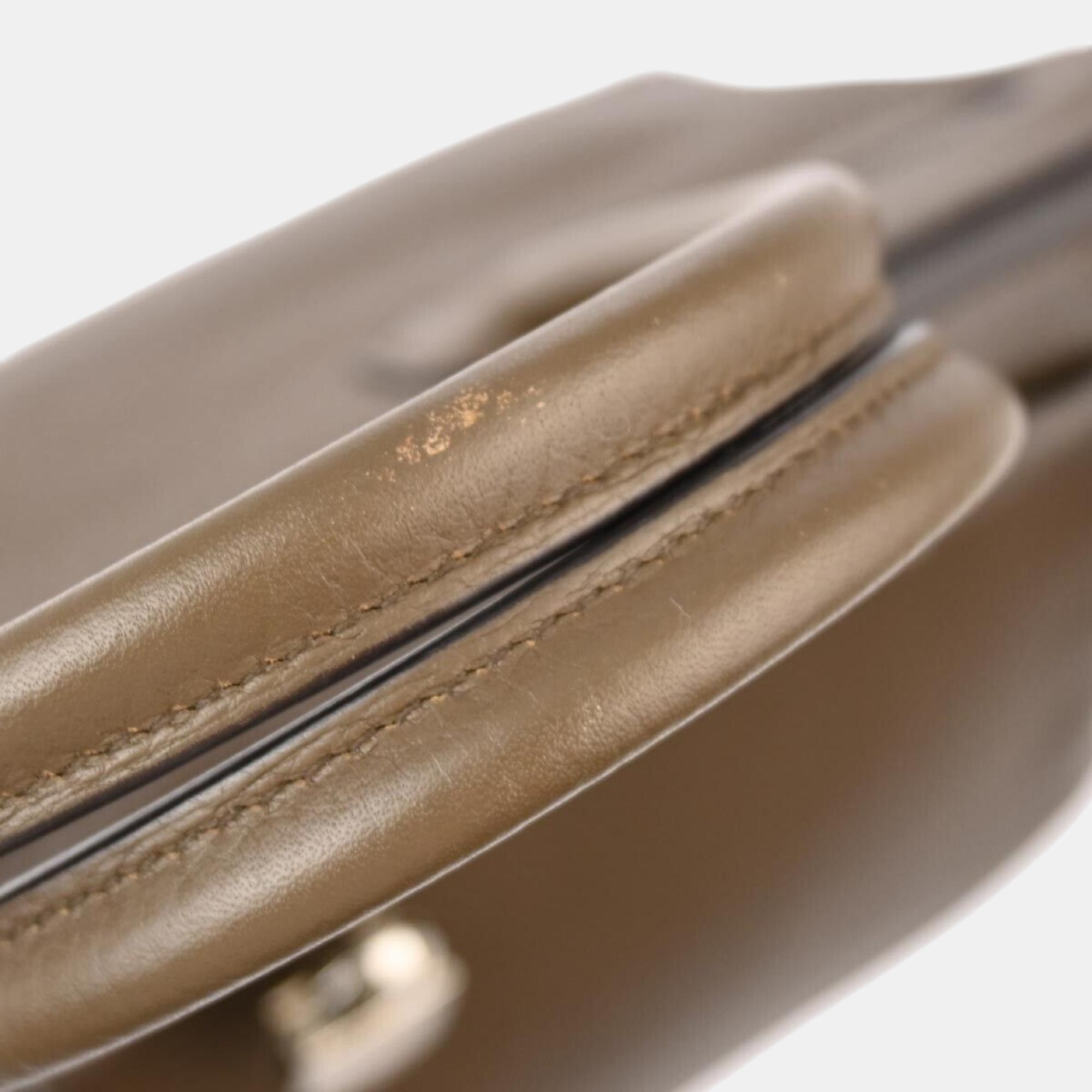 Hermes Taupe Taurillon Clemence Birkin 30 Handbag 
