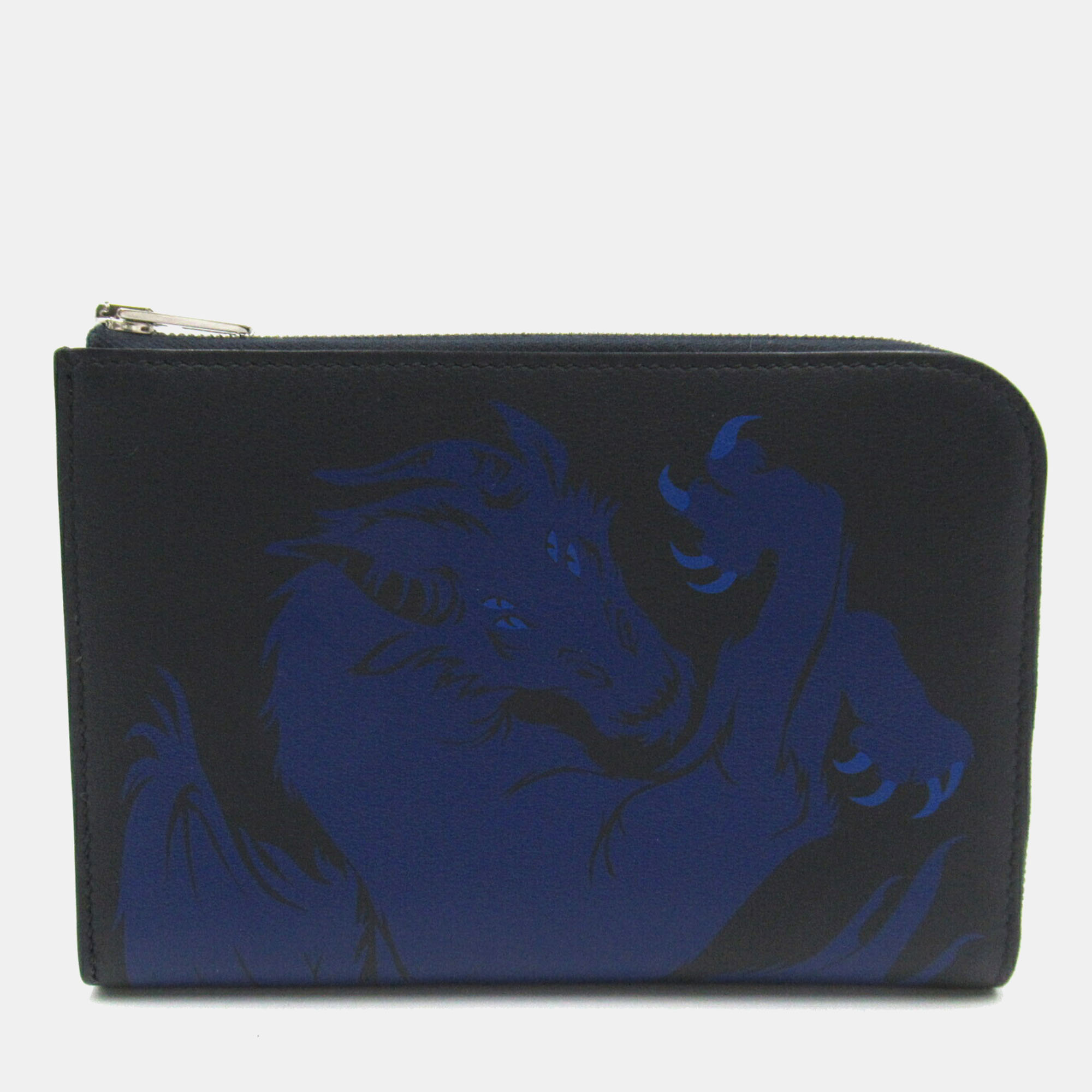 

Hermes Remix Duo Leather Wallet Navy Blue Leather